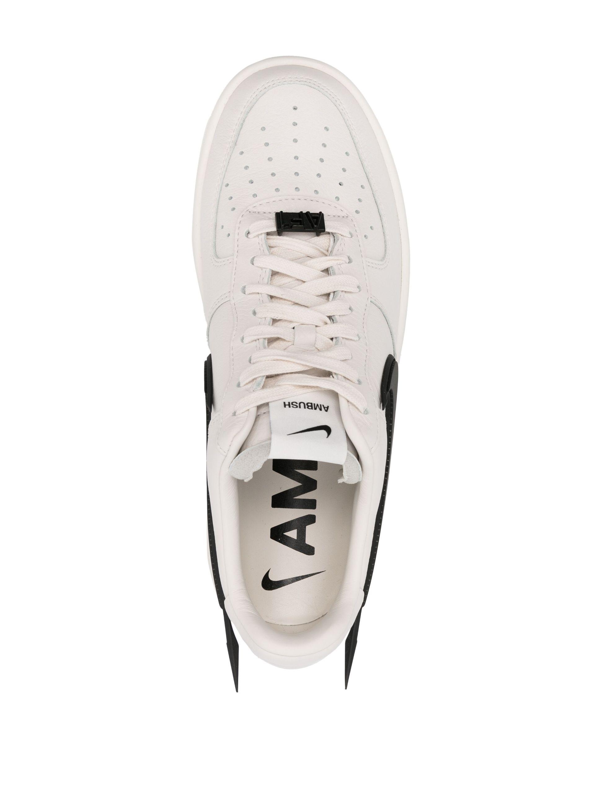 Nike X Ambush White Air Force 1 Sneakers   Women's   Calf Leather