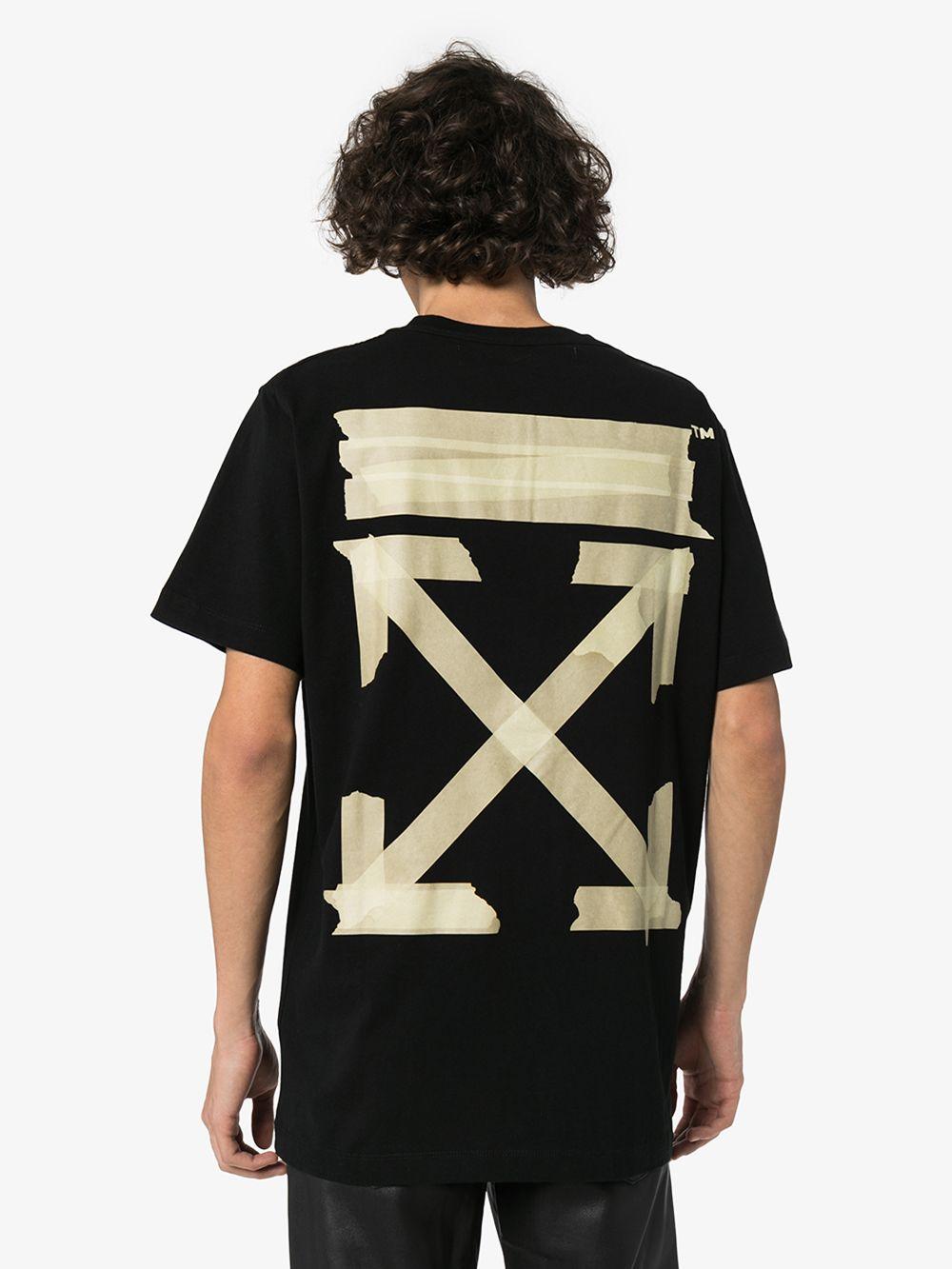 Off-White c/o Virgil Abloh Tape Arrows Oversized T-shirt in Black for Men |  Lyst