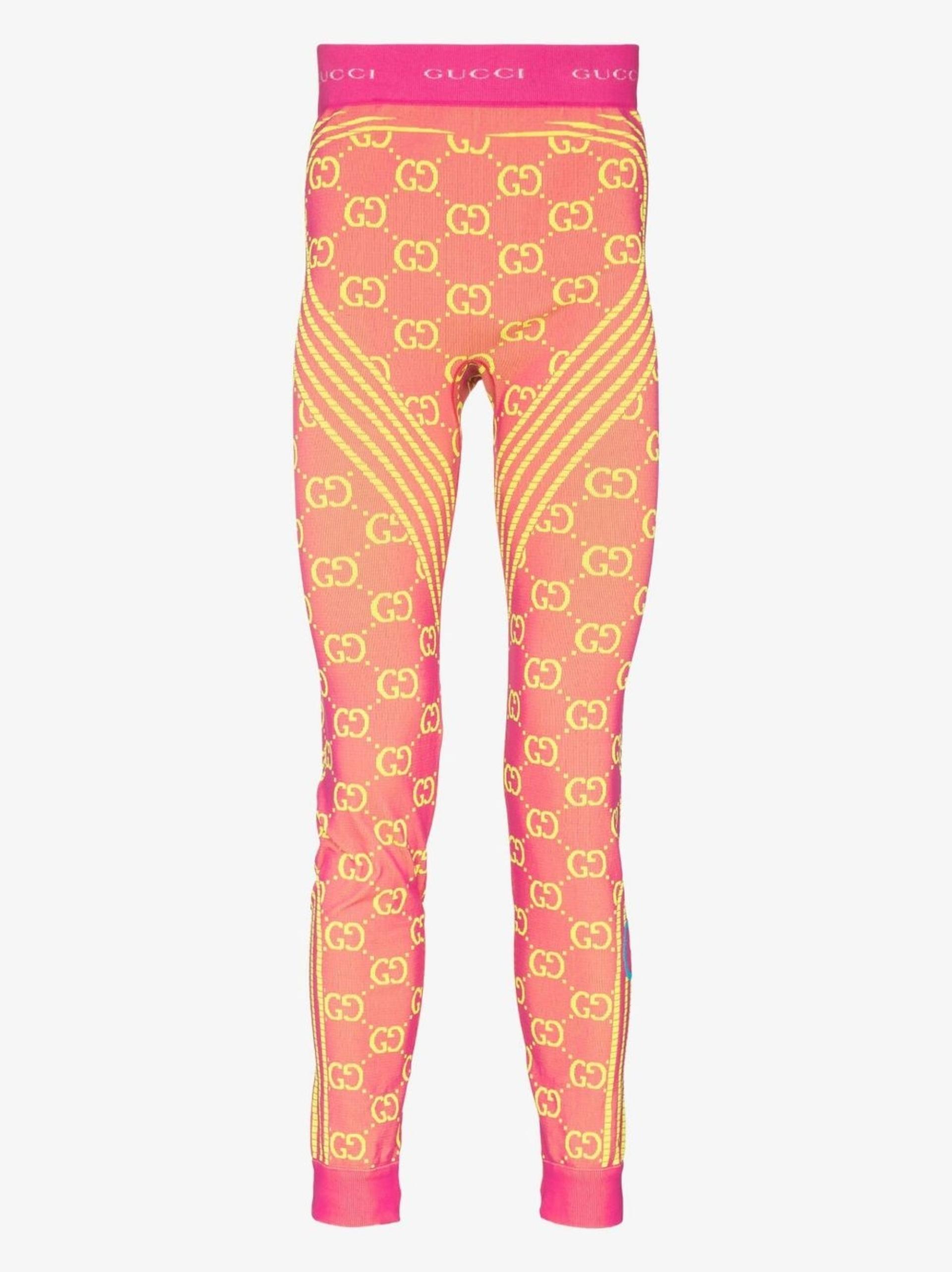 Gucci GG Jacquard Tubular leggings in Pink for Men Lyst