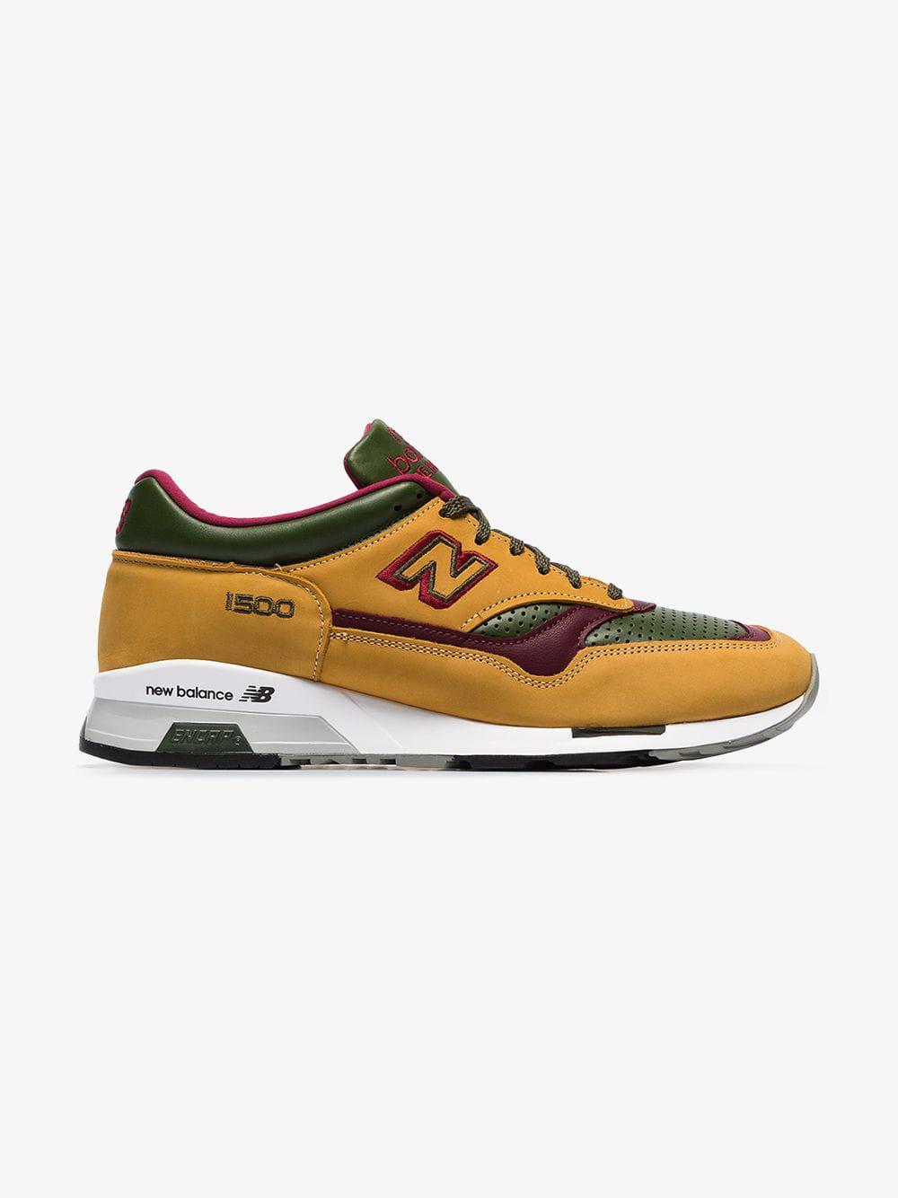 New Balance Yellow Green And Purple M1500 Trainers in Brown for Men | Lyst