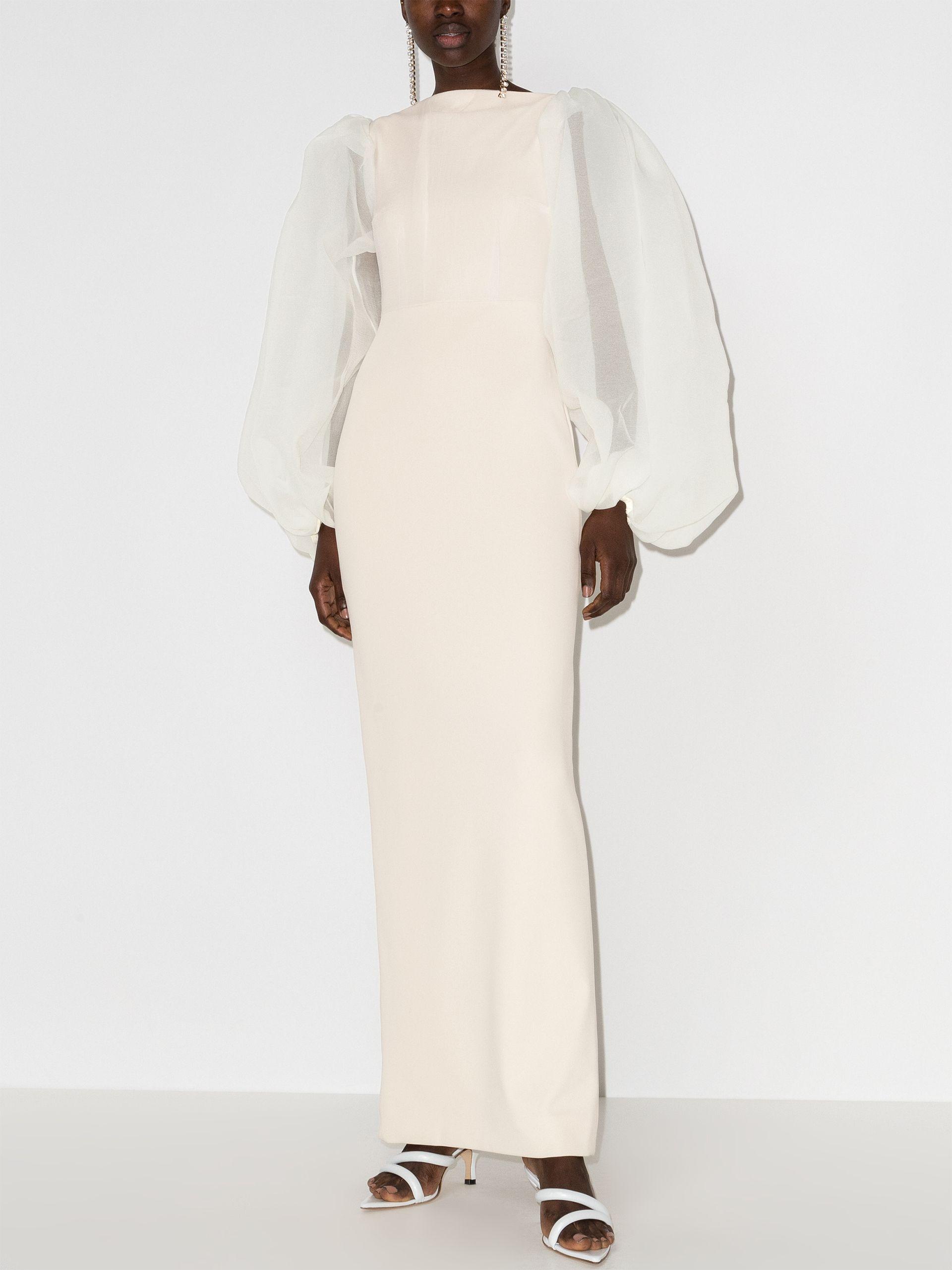 Synthetic Ziya Puff Sleeve Dress 