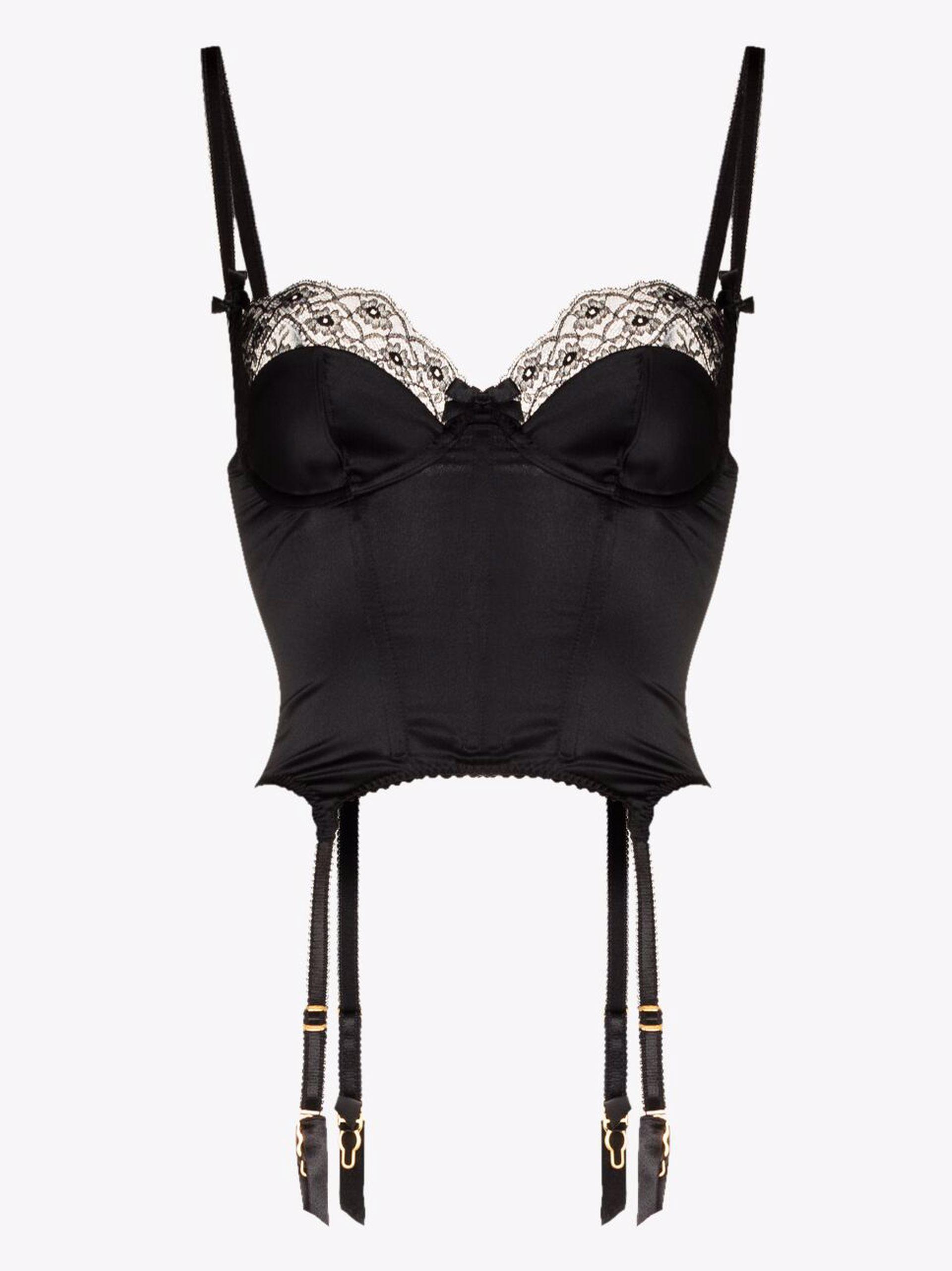 Agent Provocateur Ayla Padded Corset Underwired Bra in Black | Lyst