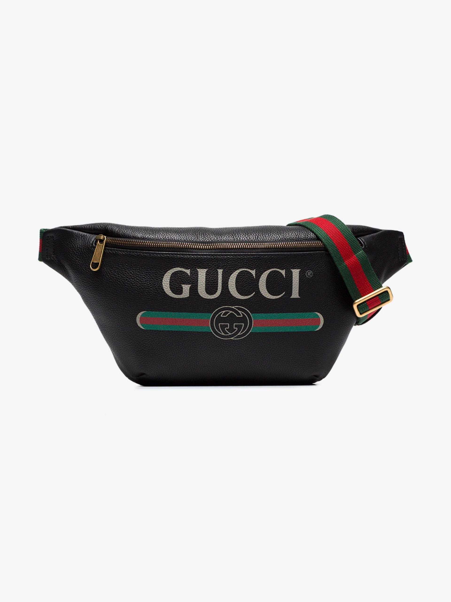 GUCCI Logo-Jacquard Canvas Belt Bag for Men