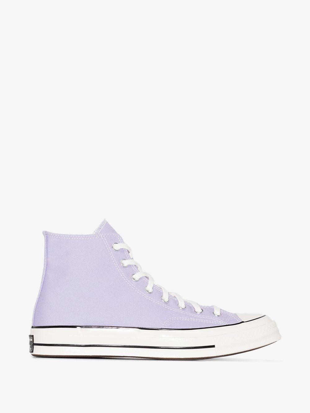 purple grey converse