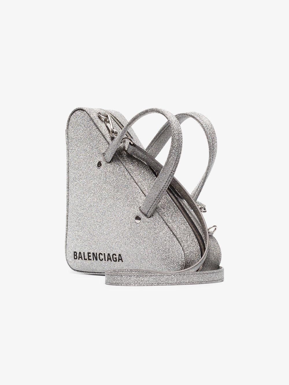 balenciaga triangle glitter