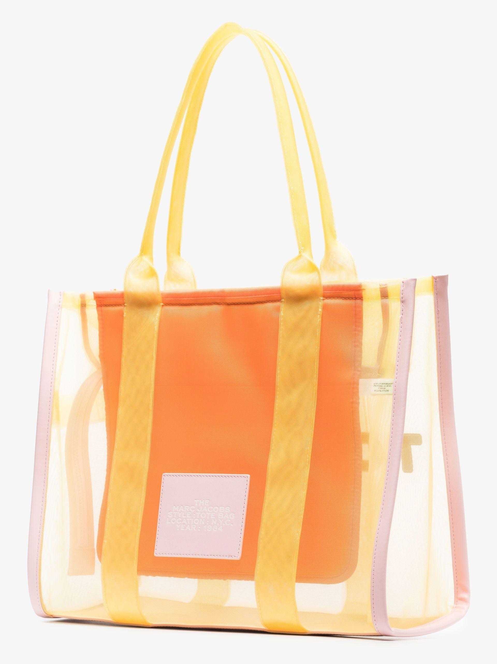 Marc Jacobs Tote Bags Cheap - Colorblock Mesh Womens Yellow