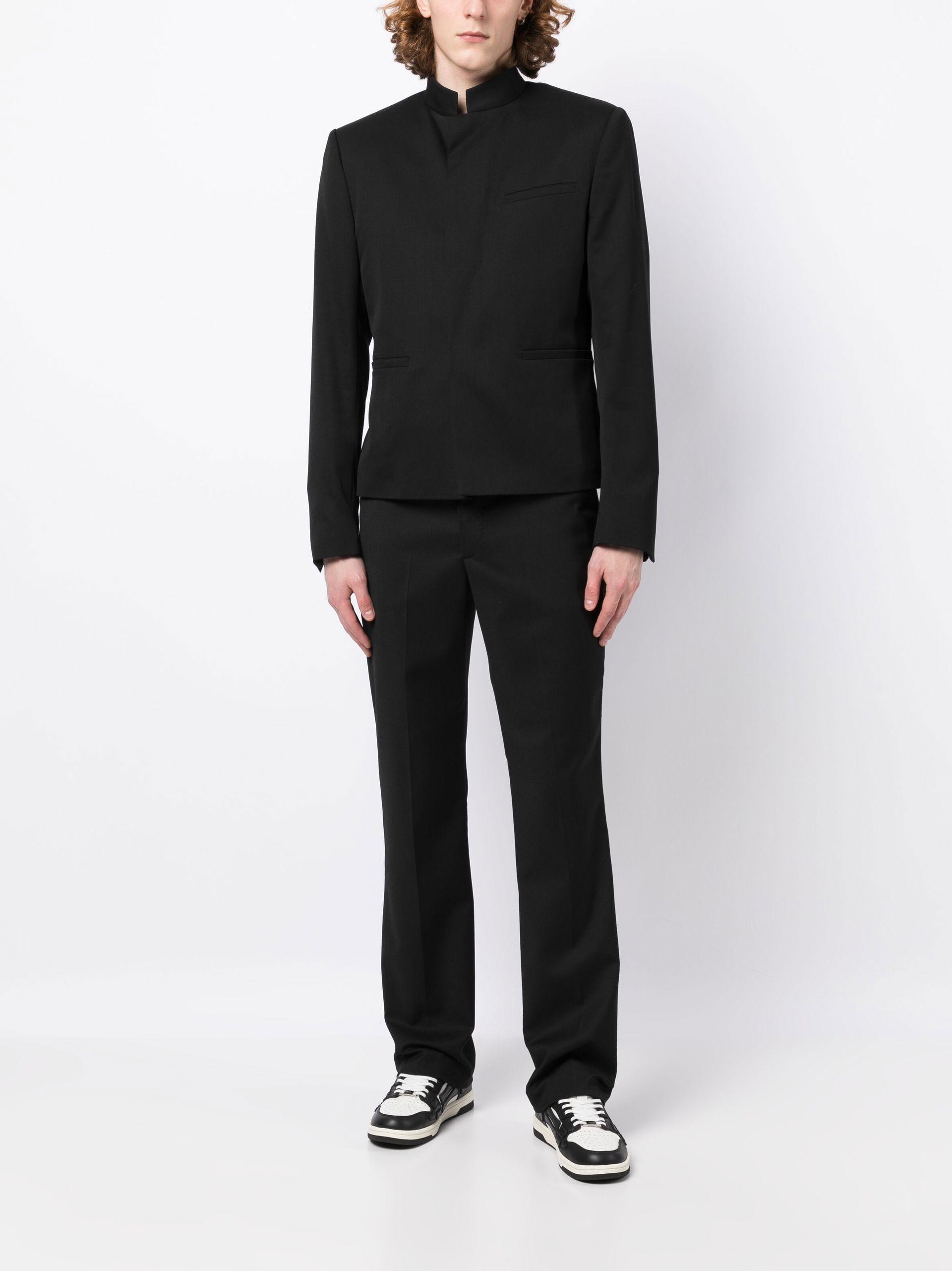 Dior Officer Band-collar Jacket - Men's - Virgin Wool/cupro Dior Officer Band-collar Jacket - Men's - Virgin Wool/cupro