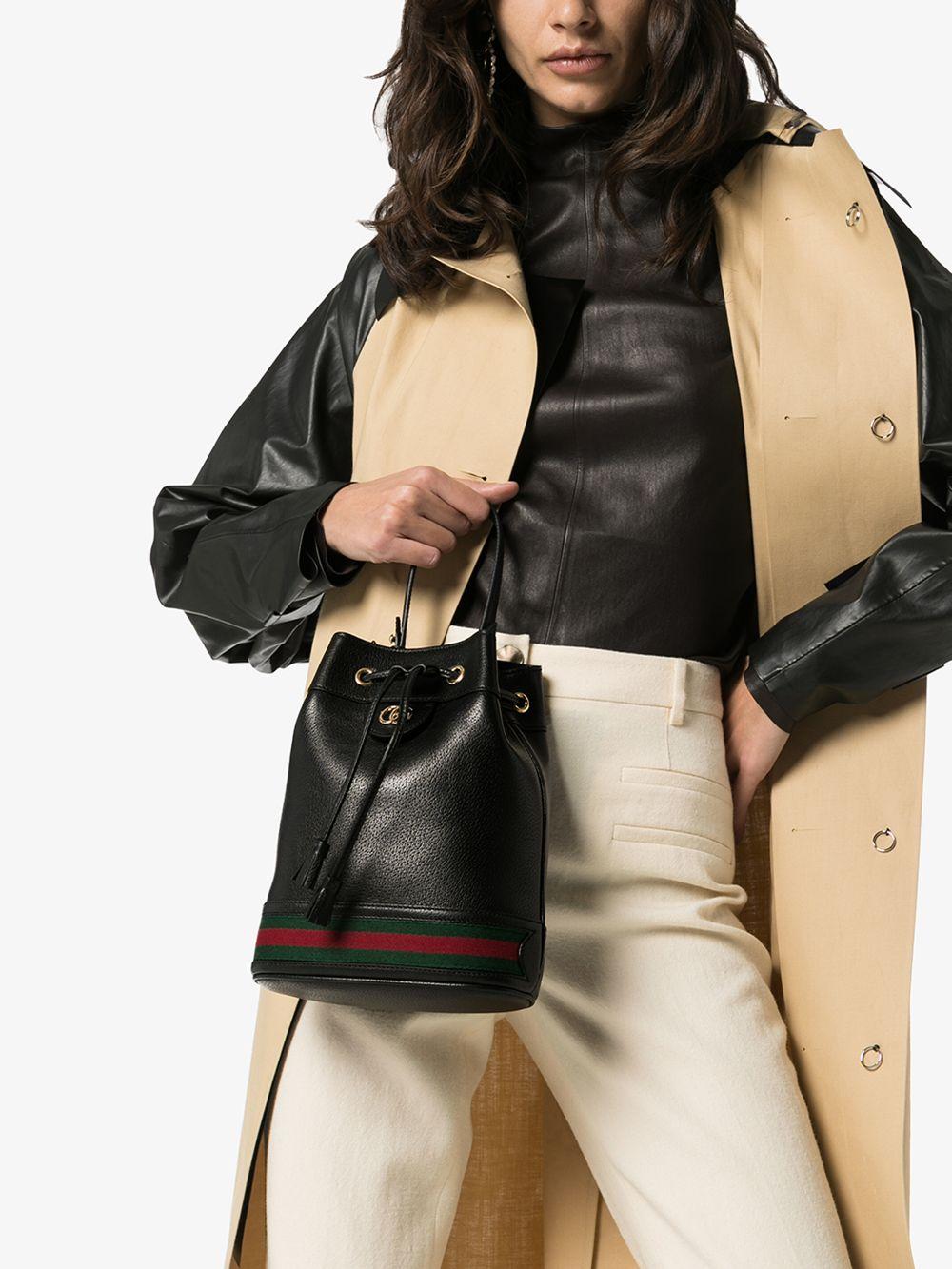 black gucci bucket bag