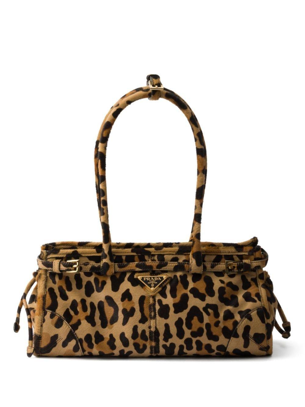 Prada Leopard Print Tote Bag in Metallic Lyst Australia
