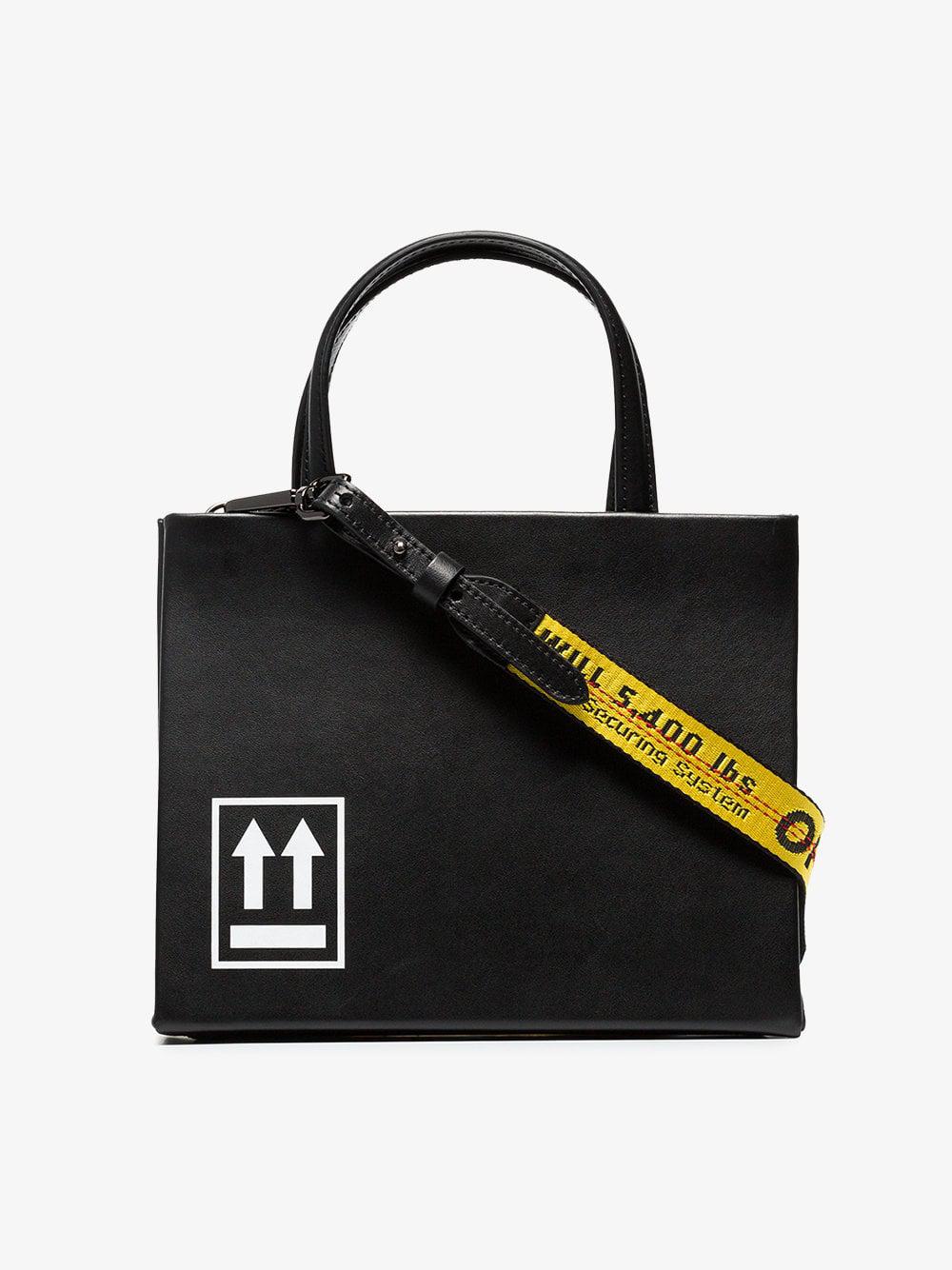 Off-White c/o Virgil Abloh Small Box Tote Bag in Black | Lyst