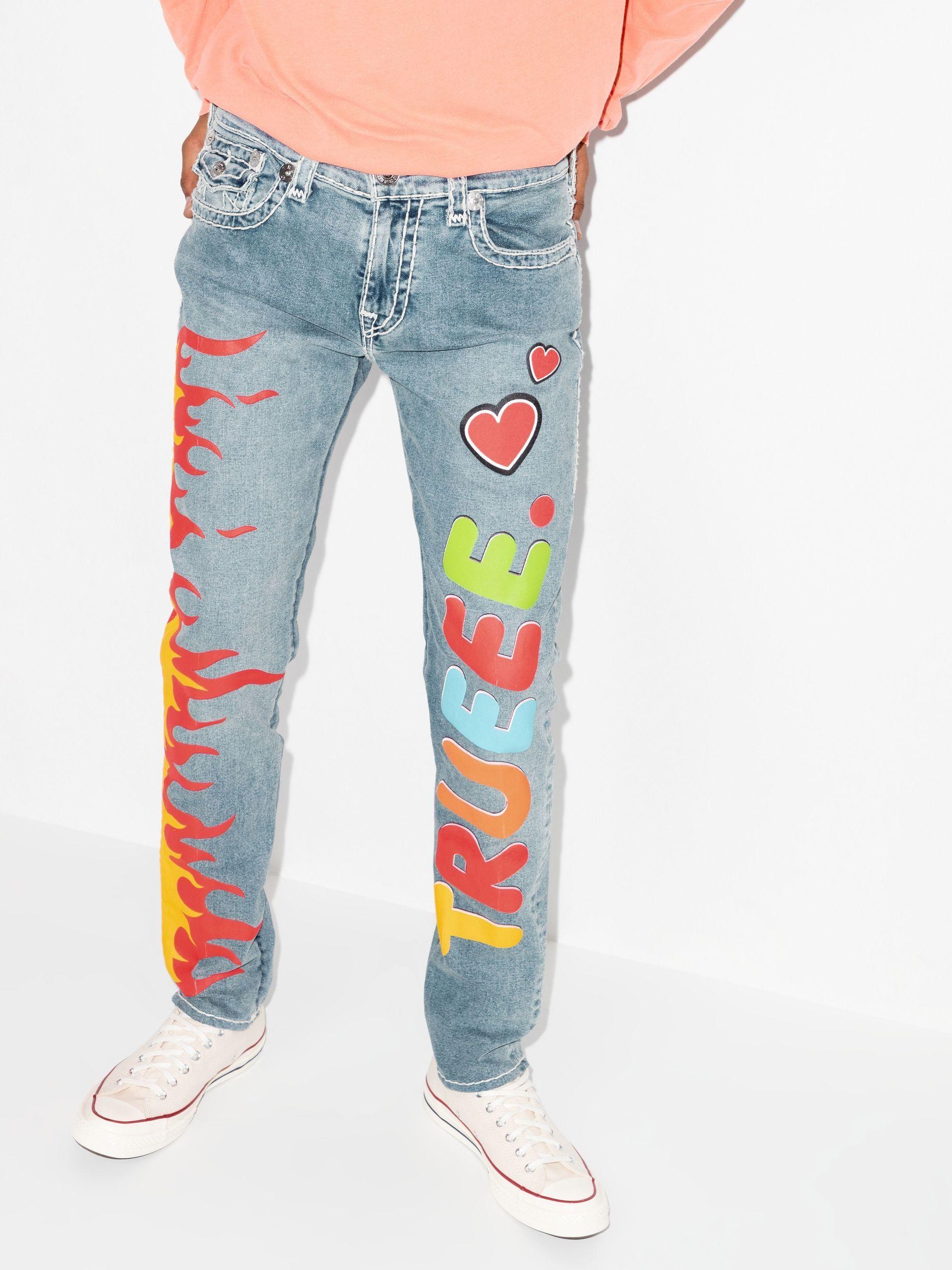 True Religion X Chief Keef Super T Skinny Jeans - Men's - Cotton/spandex/ elastane in Blue for Men | Lyst