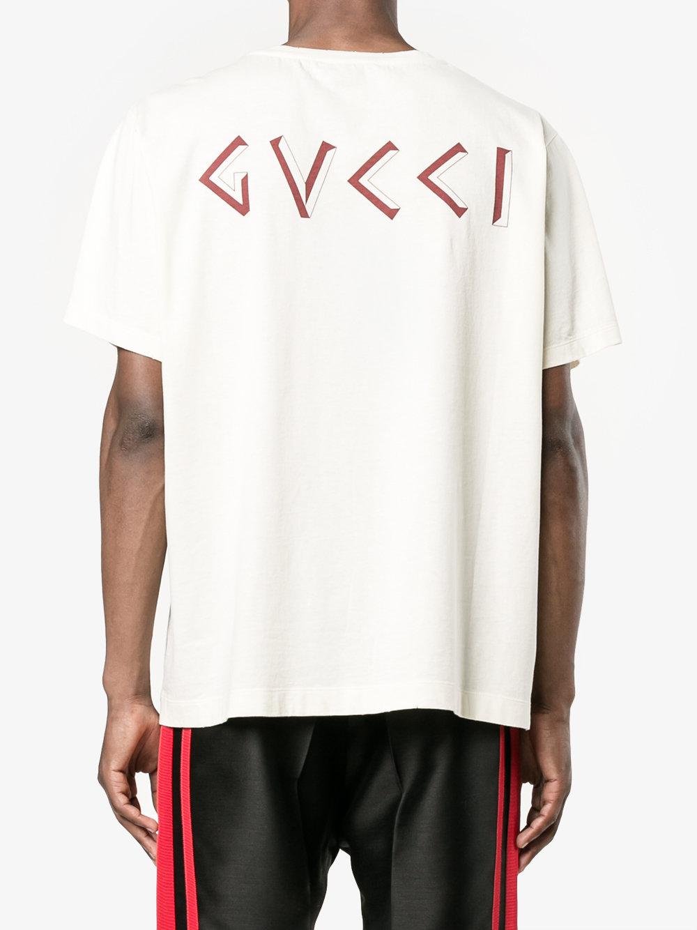 Gucci Cotton Oversized Greek Print T-shirt for Men - Lyst