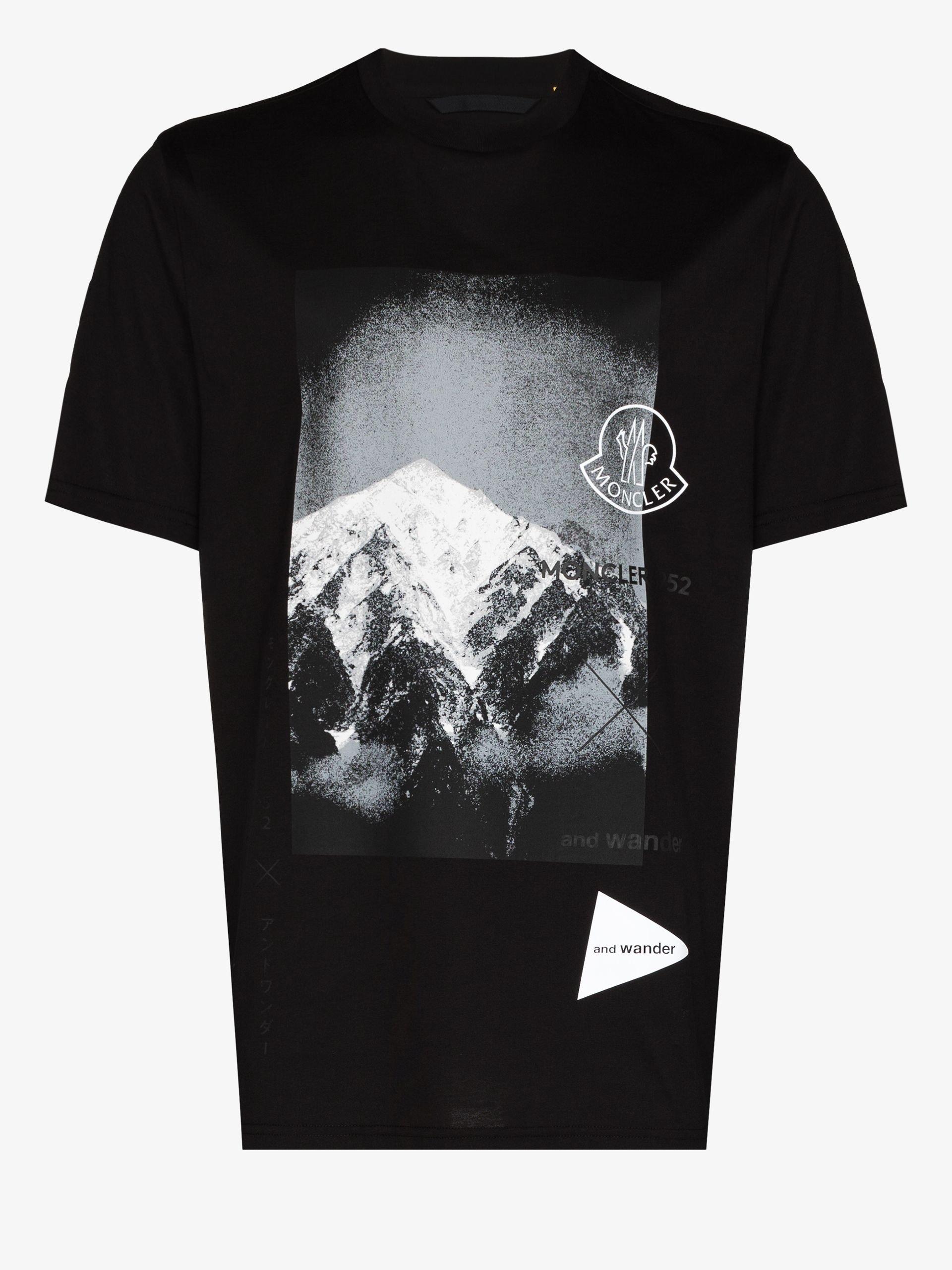 Moncler Genius 2 Moncler And Wander Mountain Print T-shirt in 