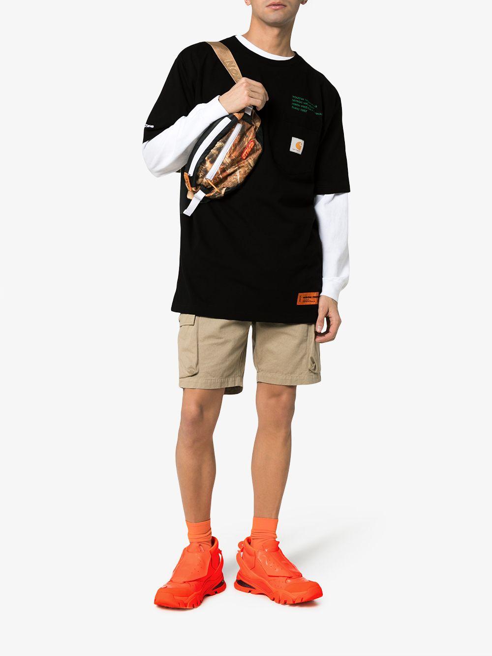 Heron Preston Embroidered Oversized Carhartt T-shirt in Black for