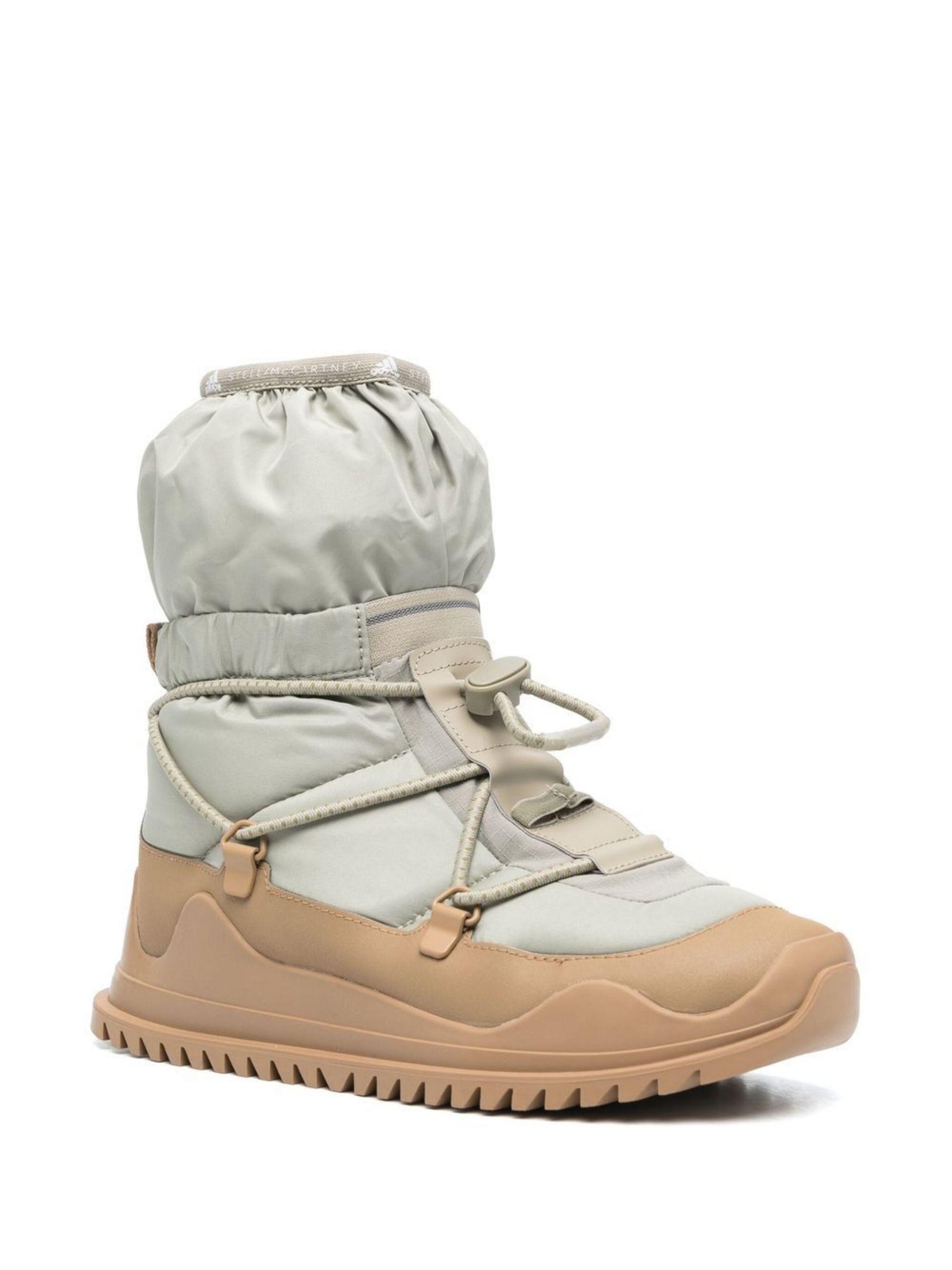 adidas By Stella McCartney Stivaletto Chunky Boots - Women's -  Rubber/fabric in Natural | Lyst