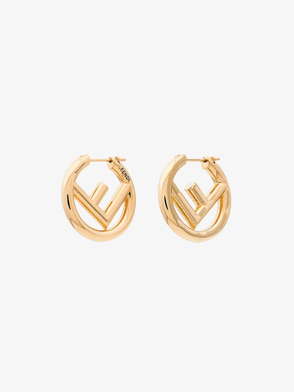 fendi logo hoops