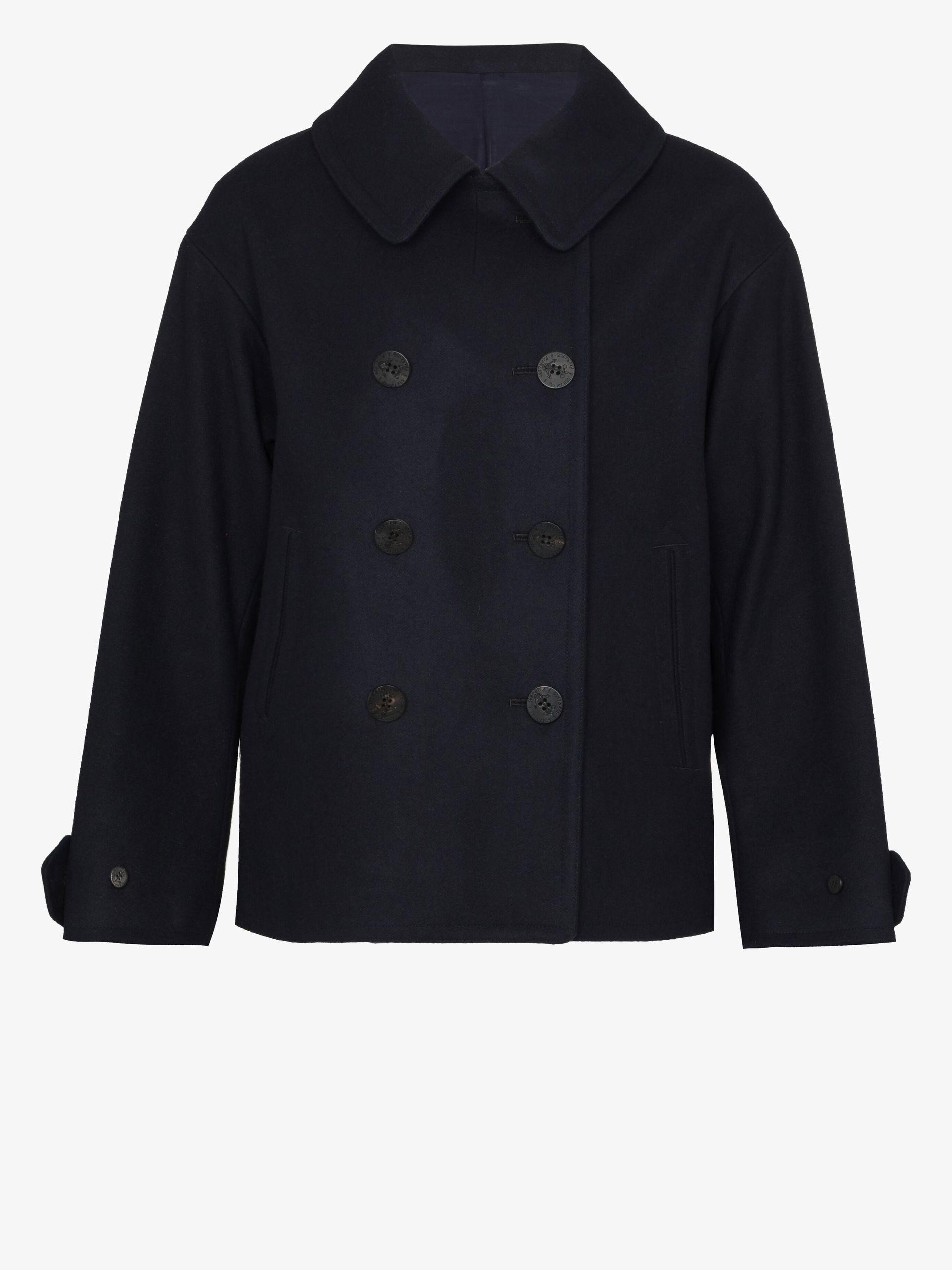 Visvim Pollack Double-breasted Peacoat - Men's - Wool/linen/flax 