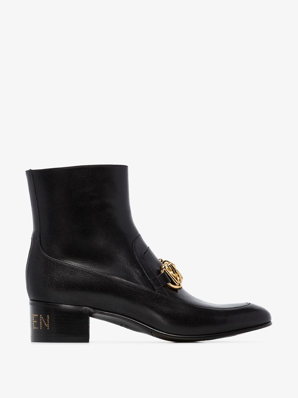 Gucci Kitten Horsebit Ankle Boots in Black for Men - Lyst
