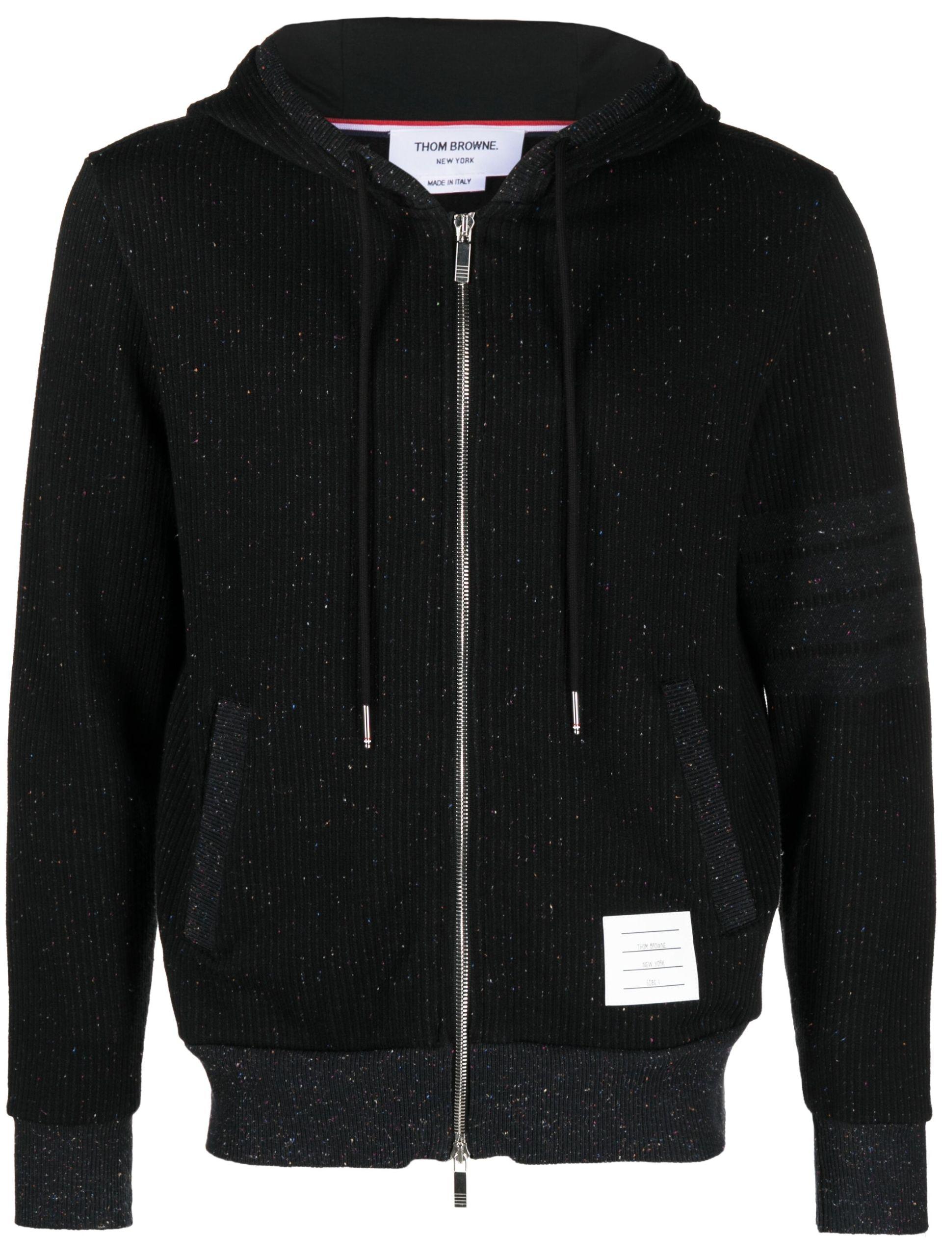 Thom Browne Logo appliqu Cotton Hoodie in Black for Men Lyst