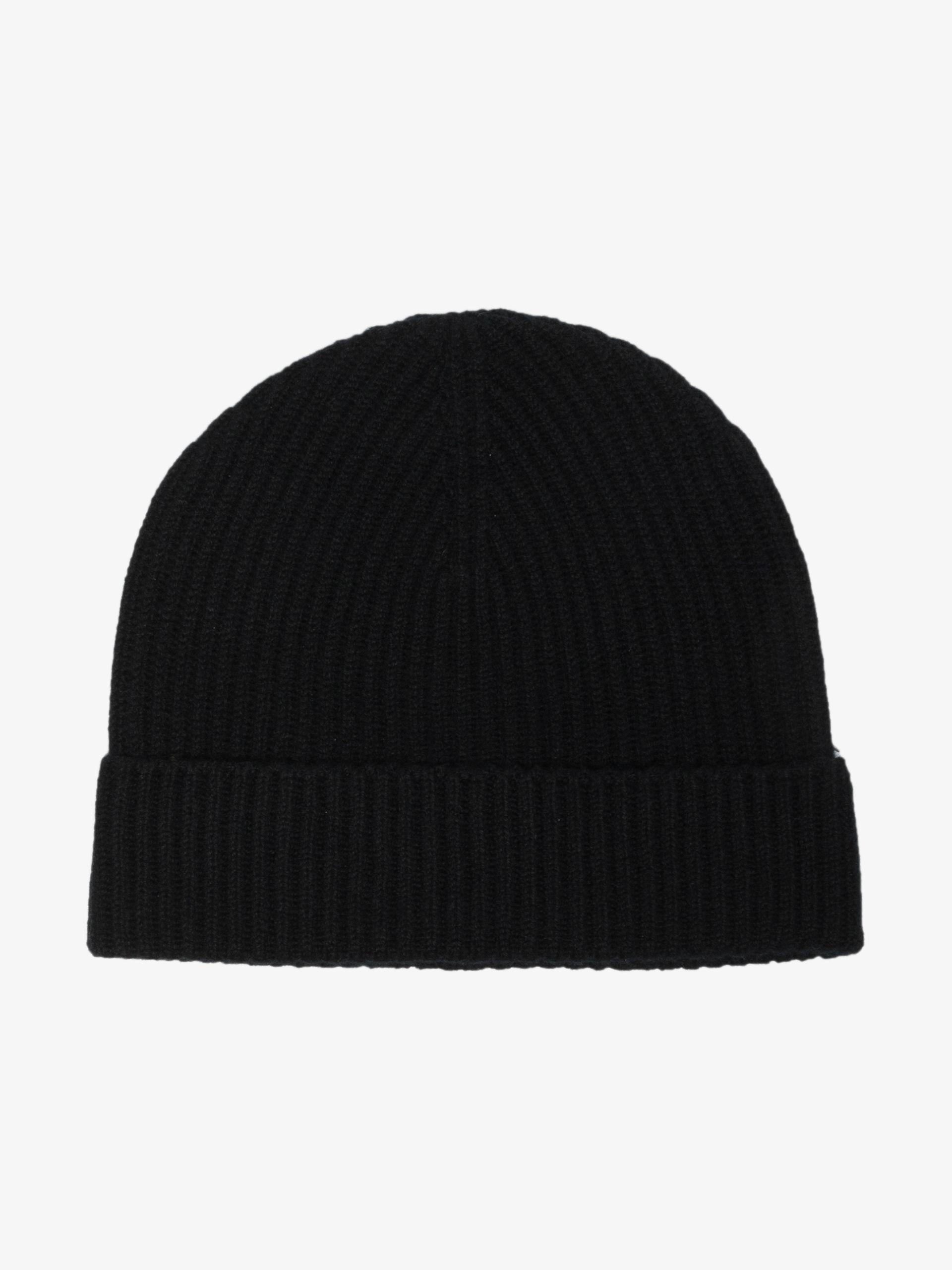 Elgin Ribbed Cashmere Beanie Hat 