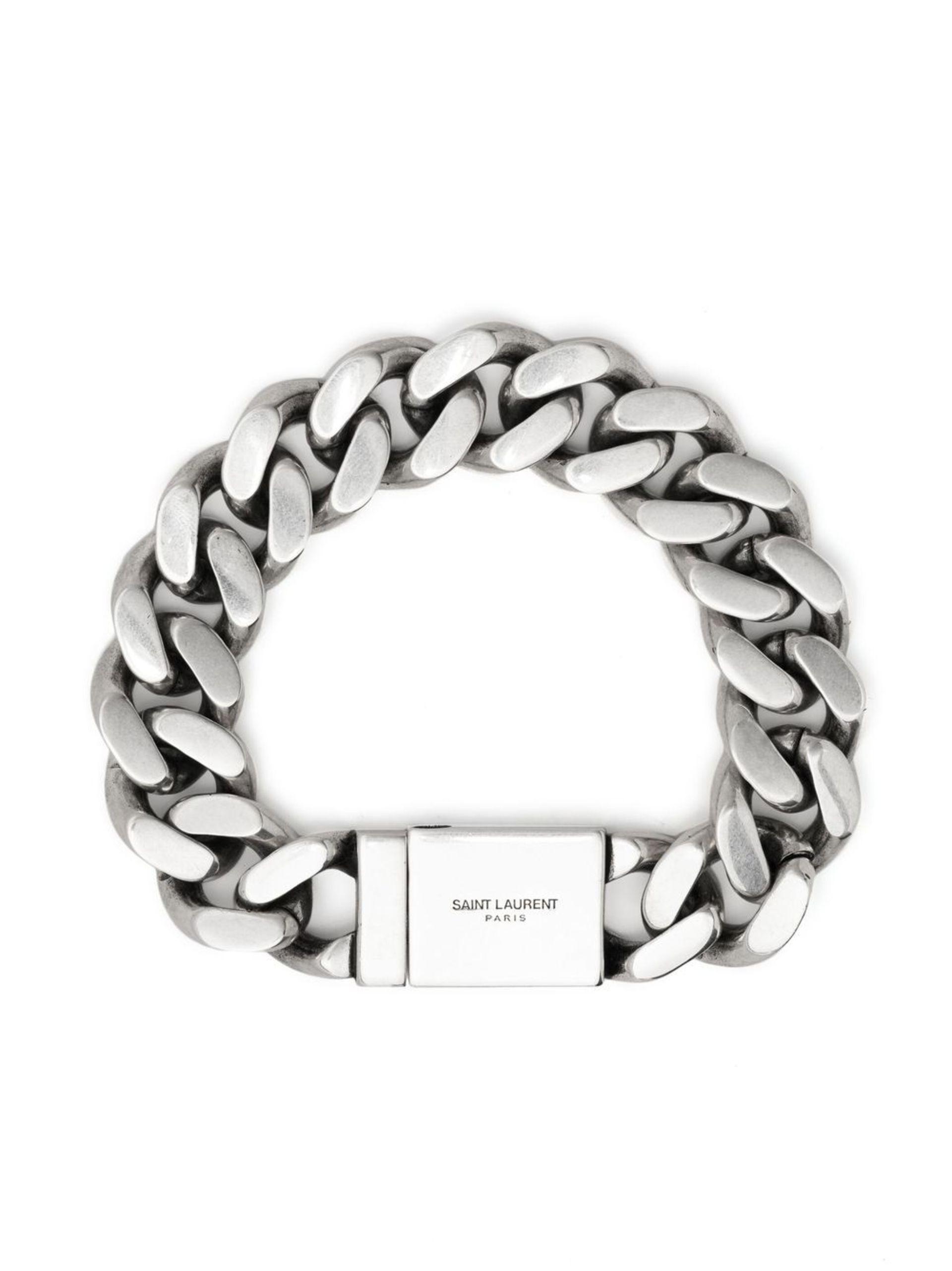 Saint Laurent Curb-chain Bracelet for Men | Lyst UK