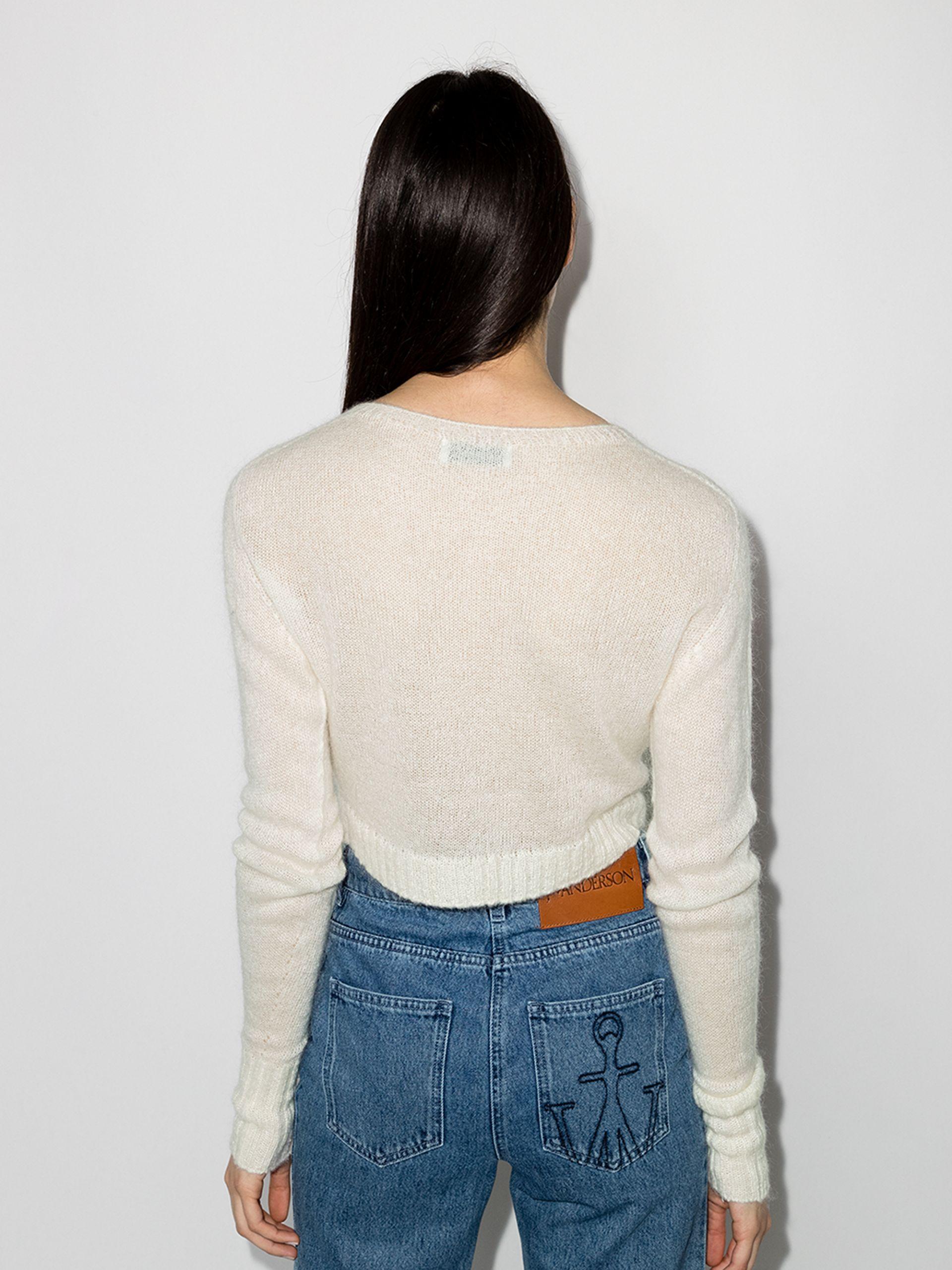 mohair ribbed cardigan