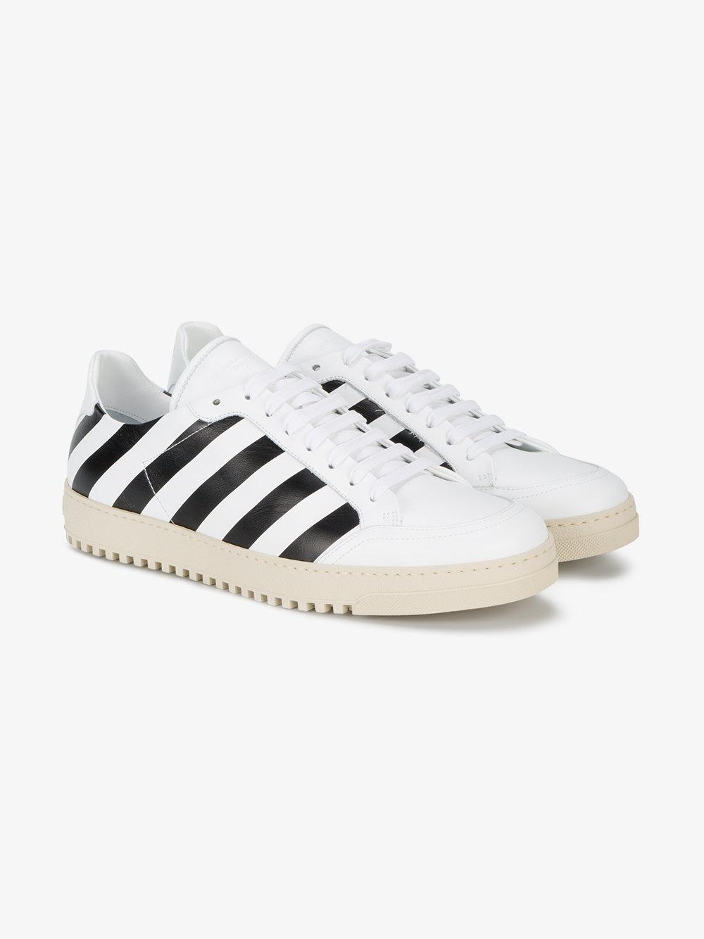 c/o Abloh Diagonal Stripe Print Sneakers in White for Men | Lyst