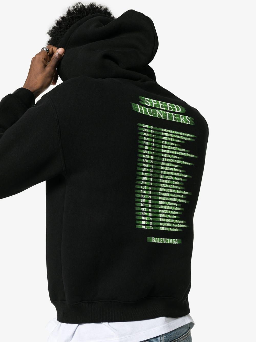 Balenciaga Speed Hunter Hoodie in Black for Men Lyst Australia