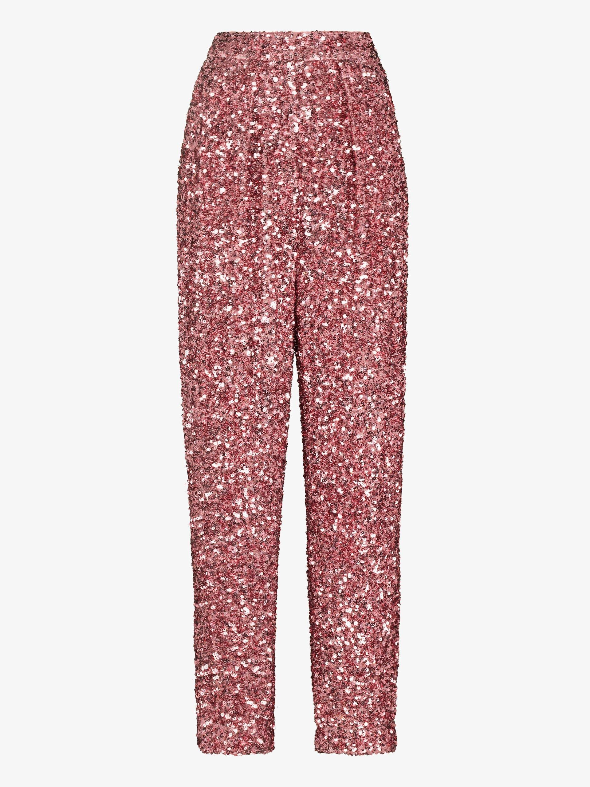 ROTATE BIRGER CHRISTENSEN Women's Pink Alexa Sequin