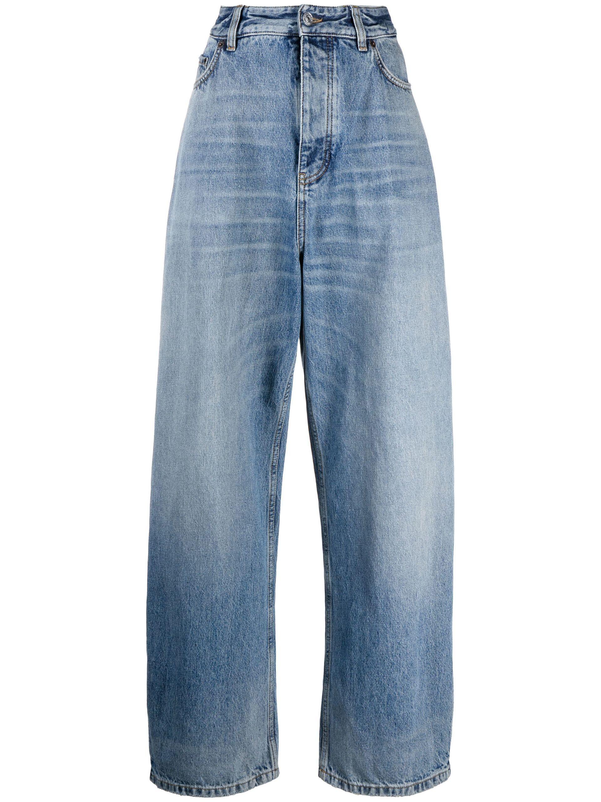 Balenciaga X Adidas Wide-leg Jeans in Blue | Lyst
