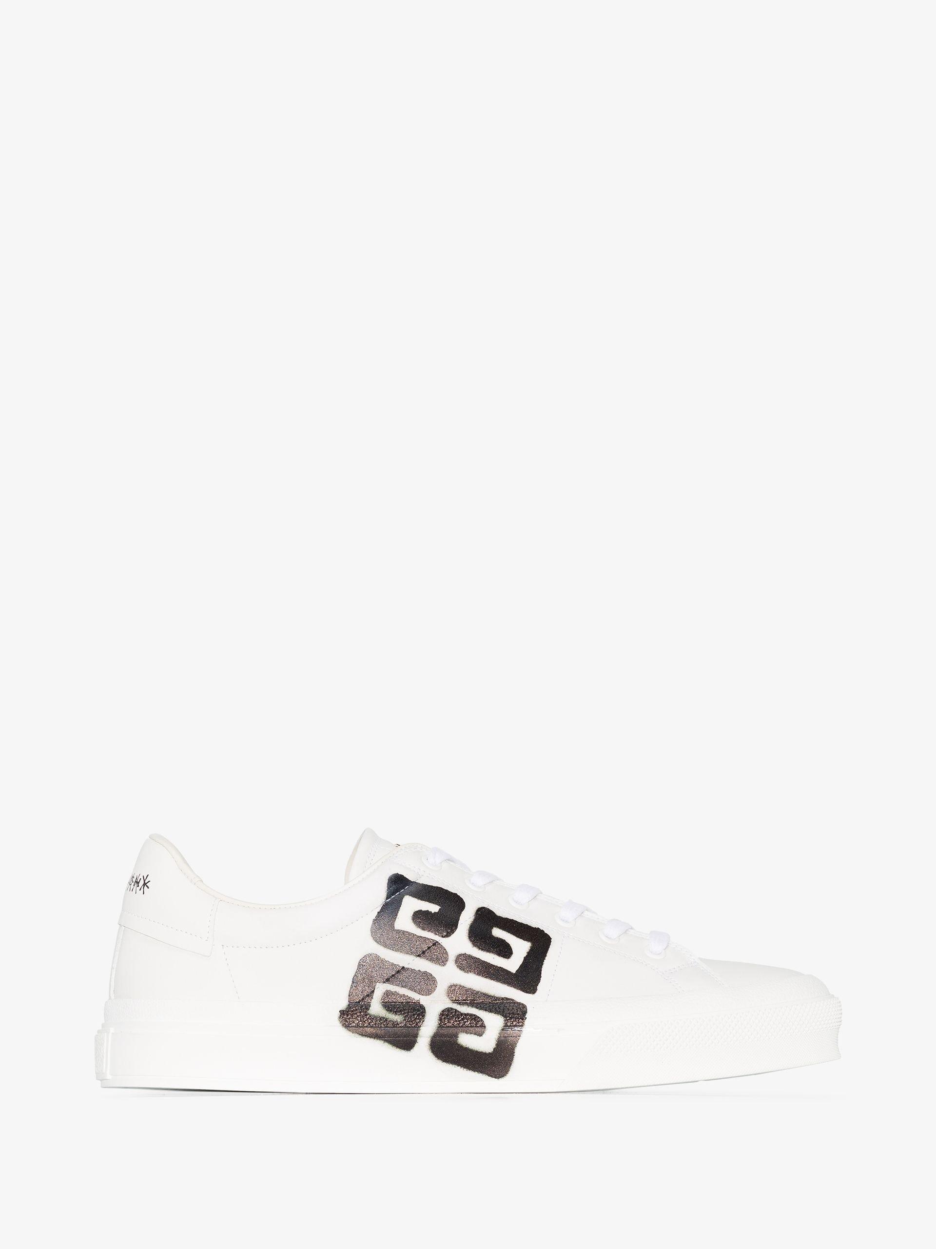 Givenchy Kids 4G leather sneakers - White