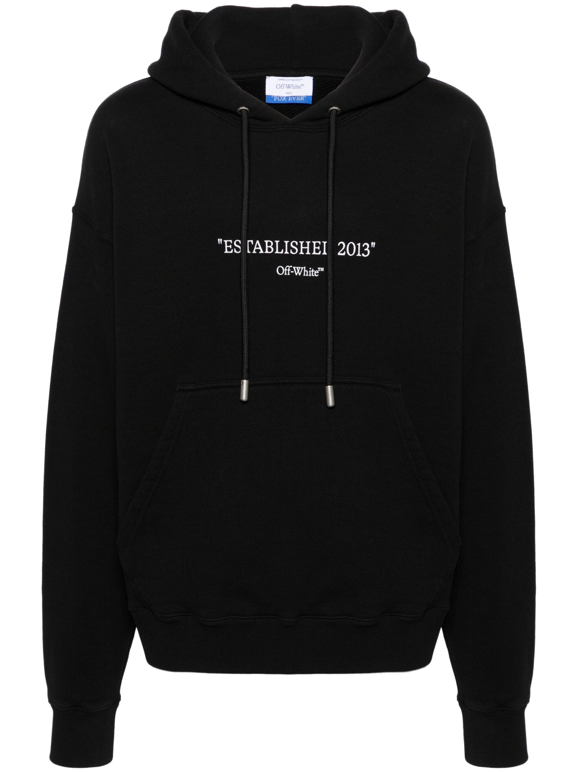 Off-White c/o Virgil Abloh Est 2013 Skate Cotton Hoodie - Men's - Cotton in  Black for Men | Lyst