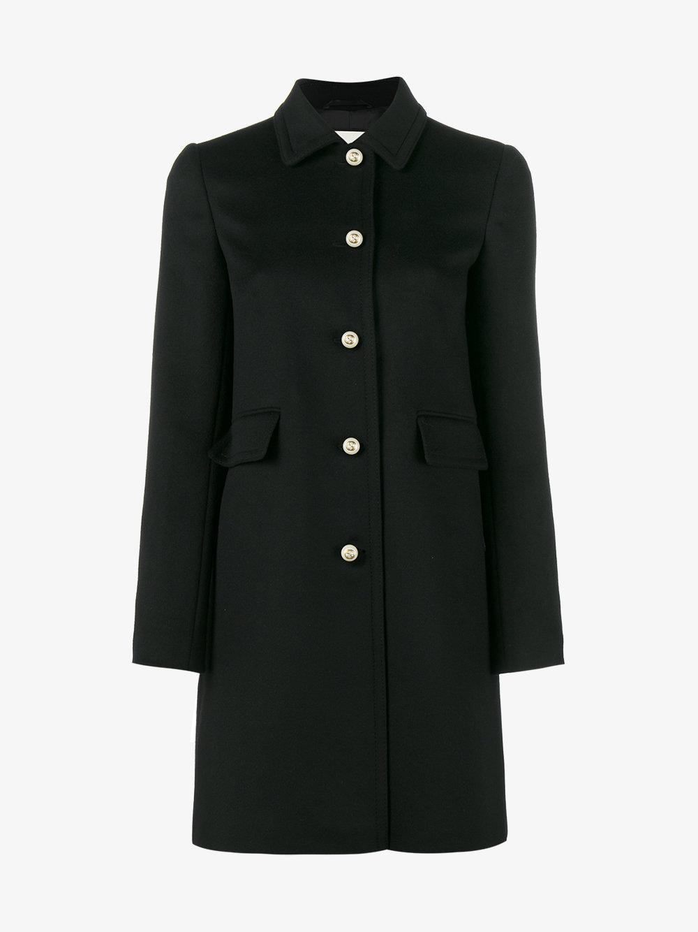 Black single breasted coat