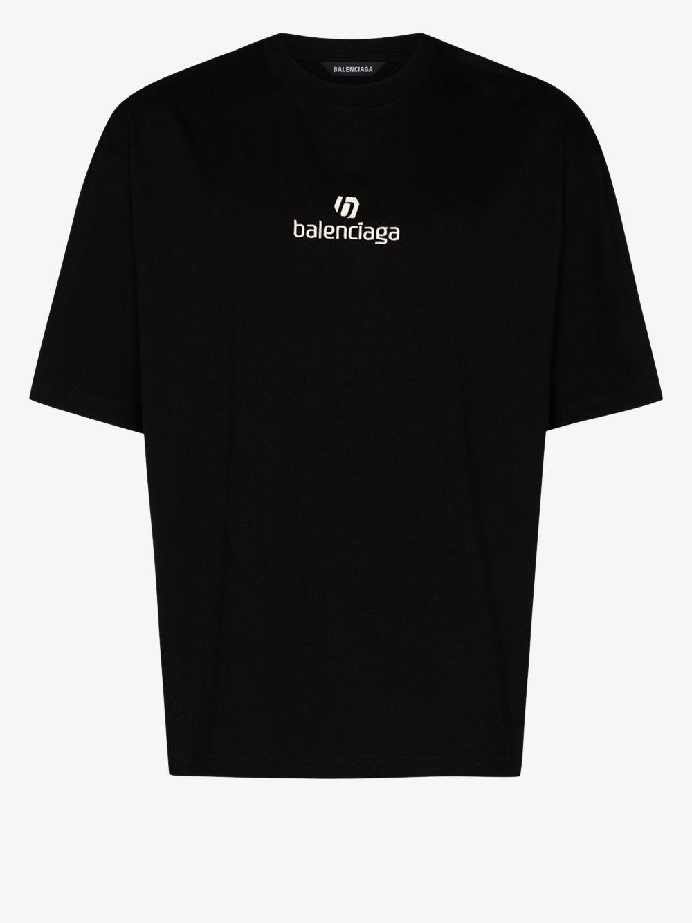 balenciaga sponsor logo t shirt