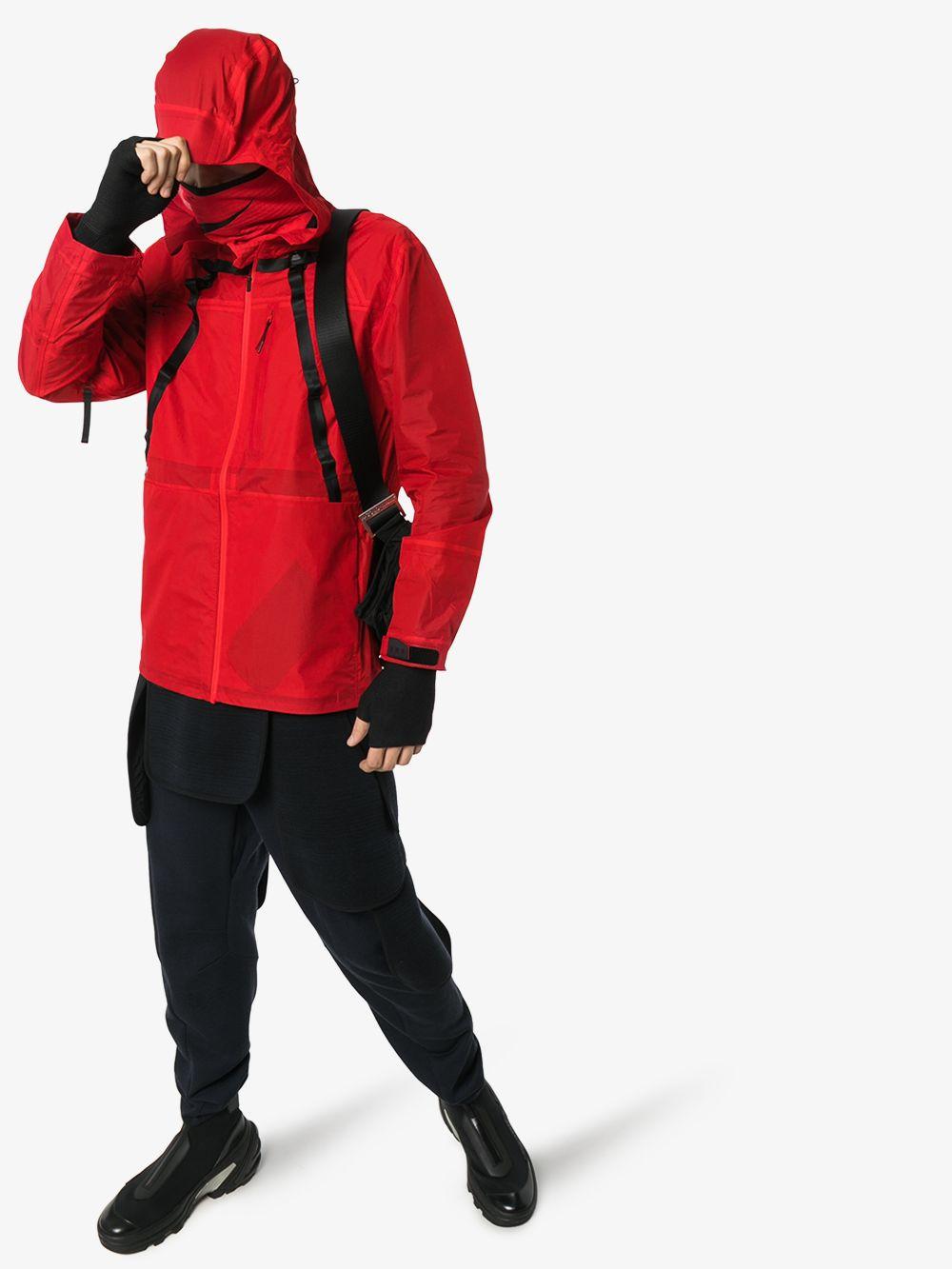 Nike X Mmw Hooded Nylon Jacket in Red for Men | Lyst
