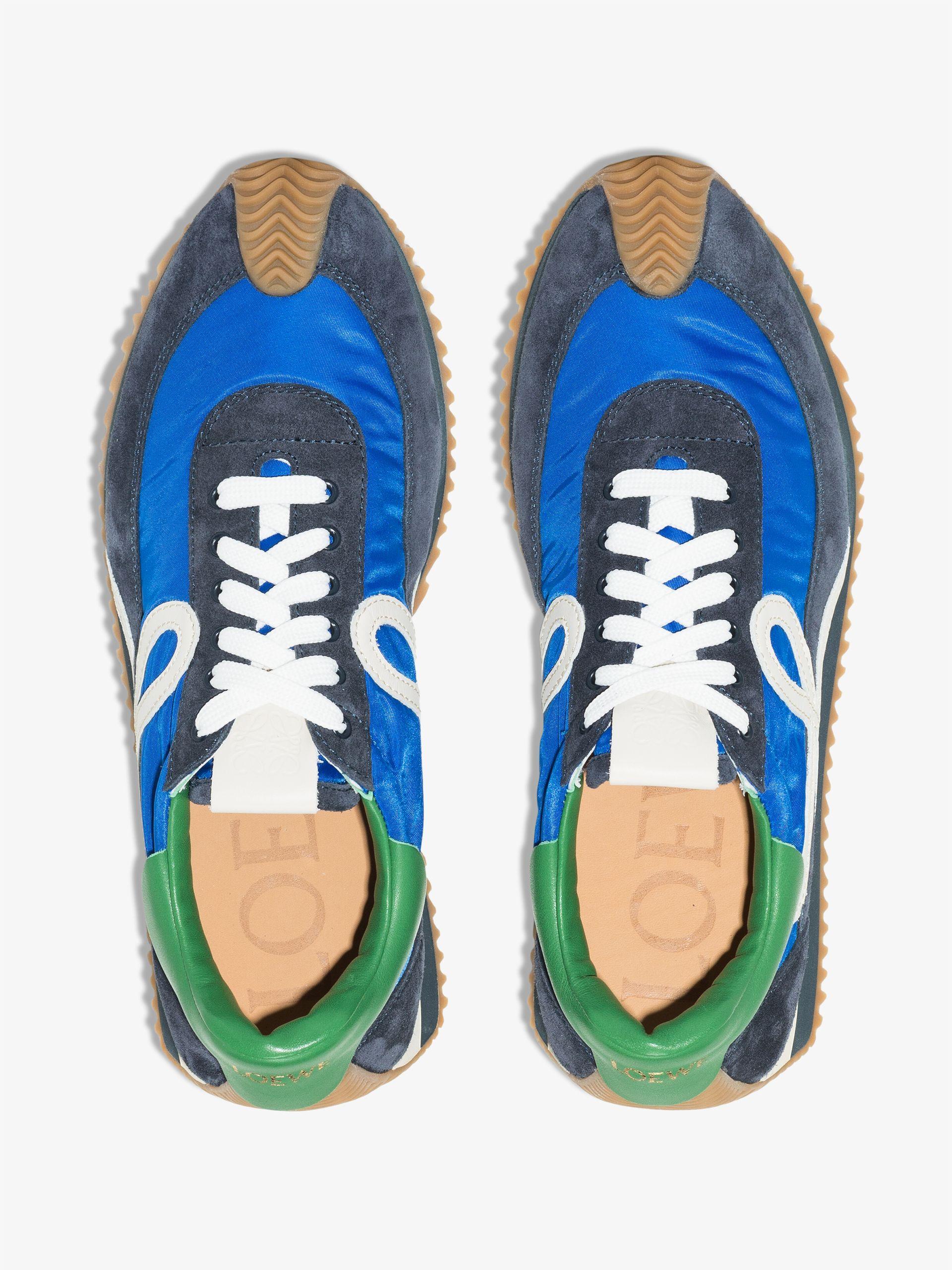 loewe flow runner suede sneakers