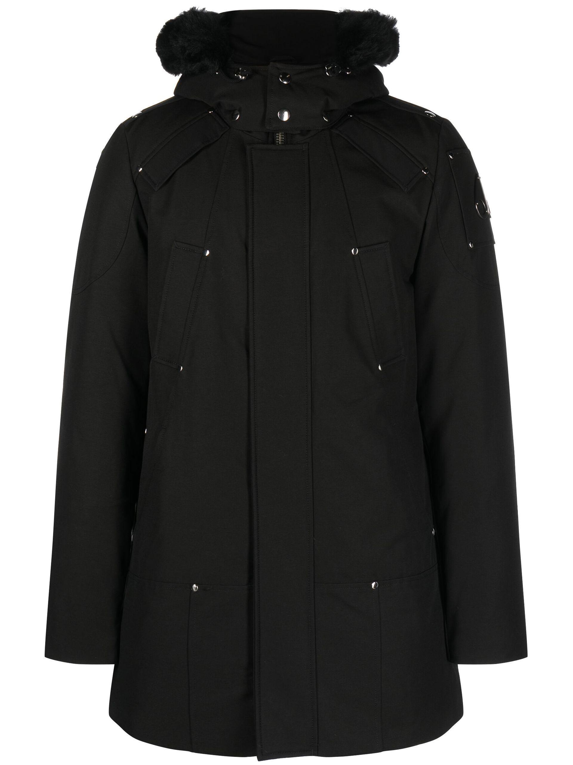 Moose Knuckles Original Stirling Neoshear Parka Coat in Black for Men ...