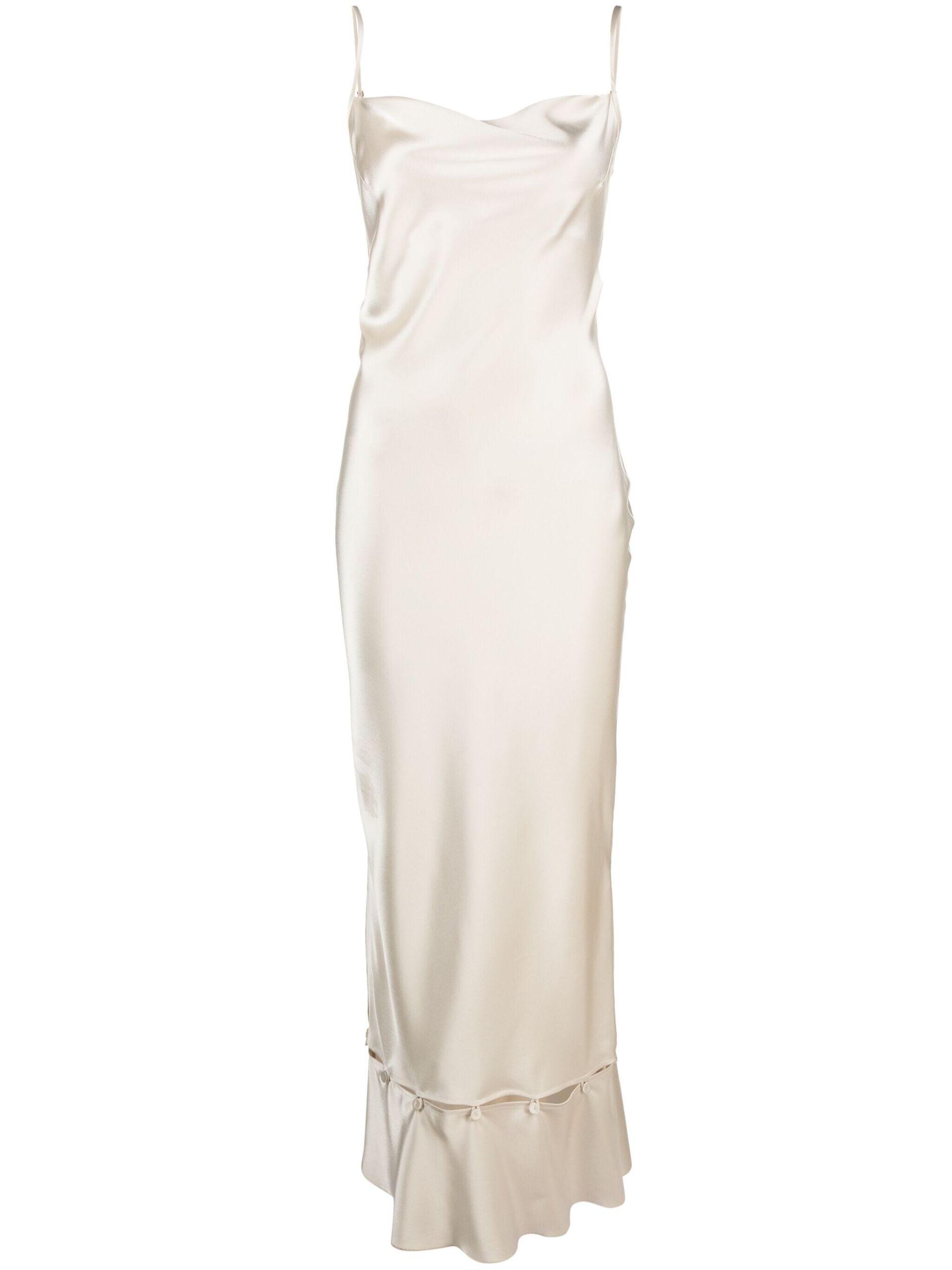 White peplum hem dress cheap