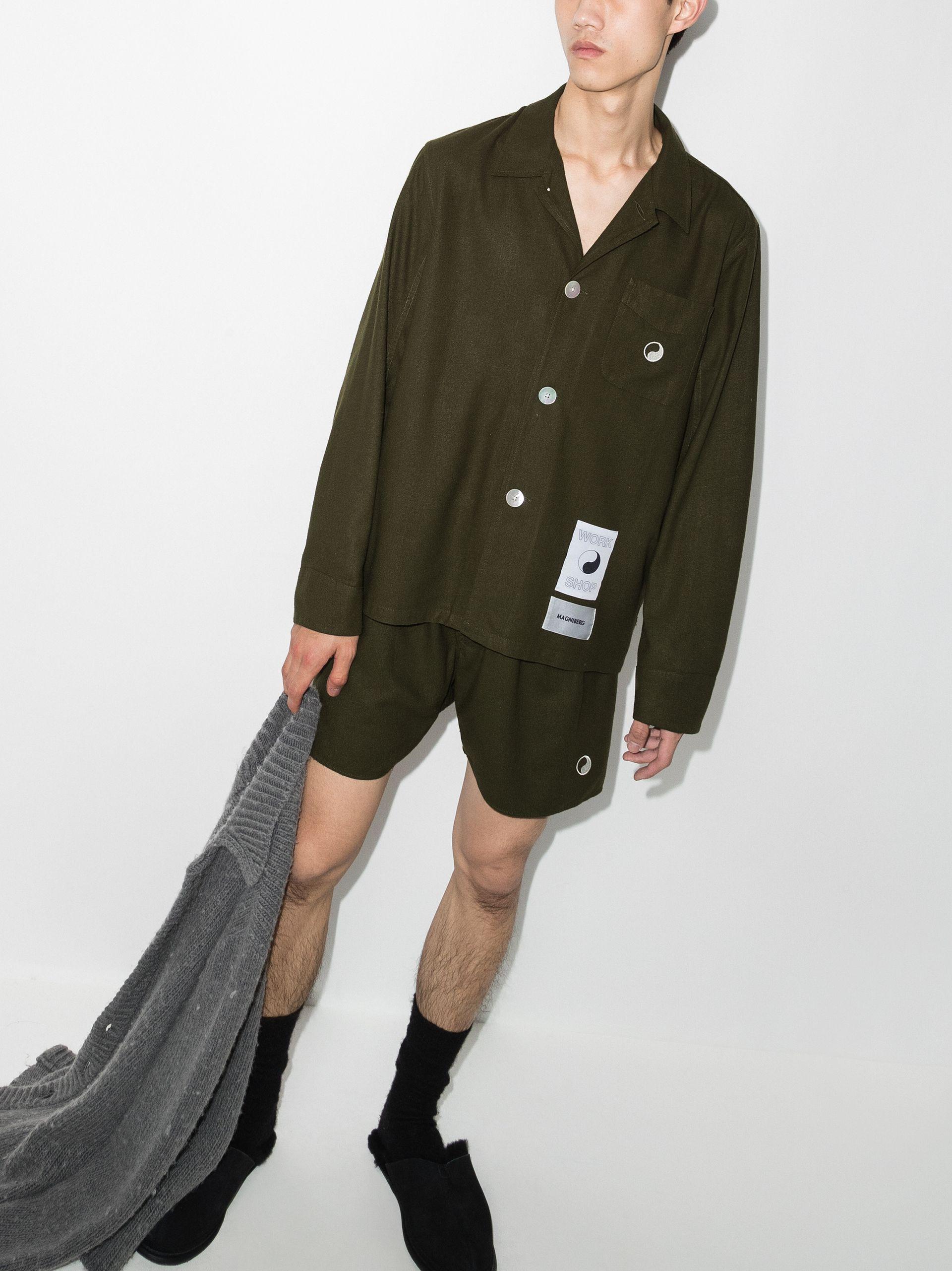 Our Legacy X Magniberg Silk Pyjamas in Green | Lyst