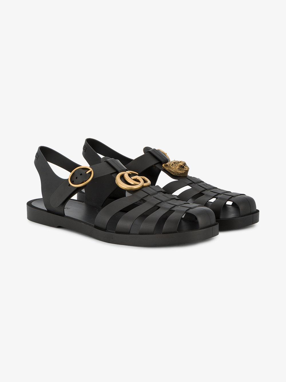 Gucci Rubber Nude Buckle Strap Jelly Sandals In Natural Lyst | My XXX ...