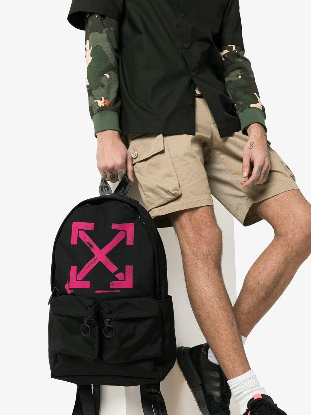 off white pink backpack