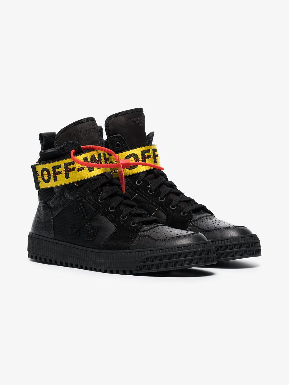 off white industrial hi top