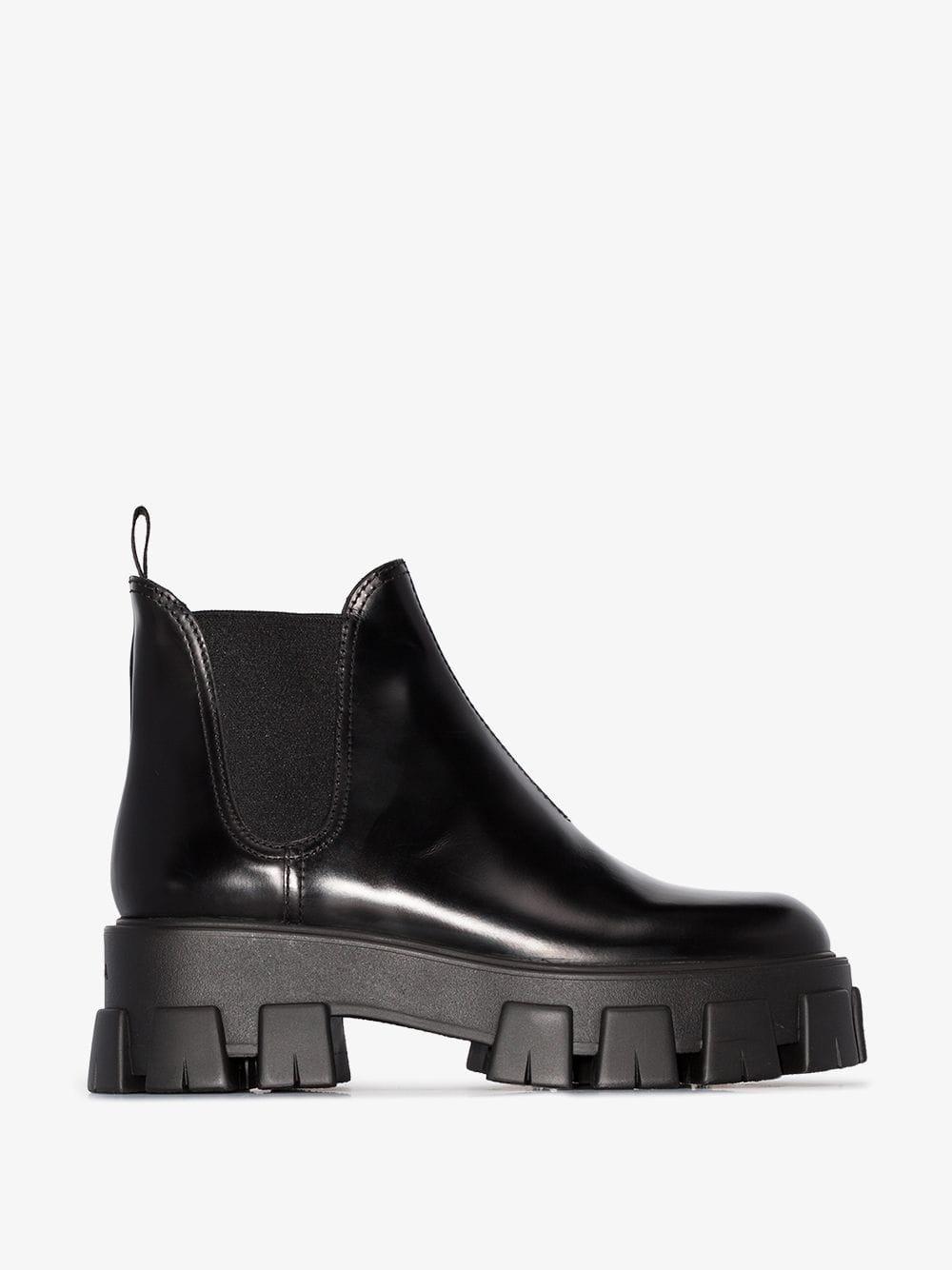 prada chunky heel boot