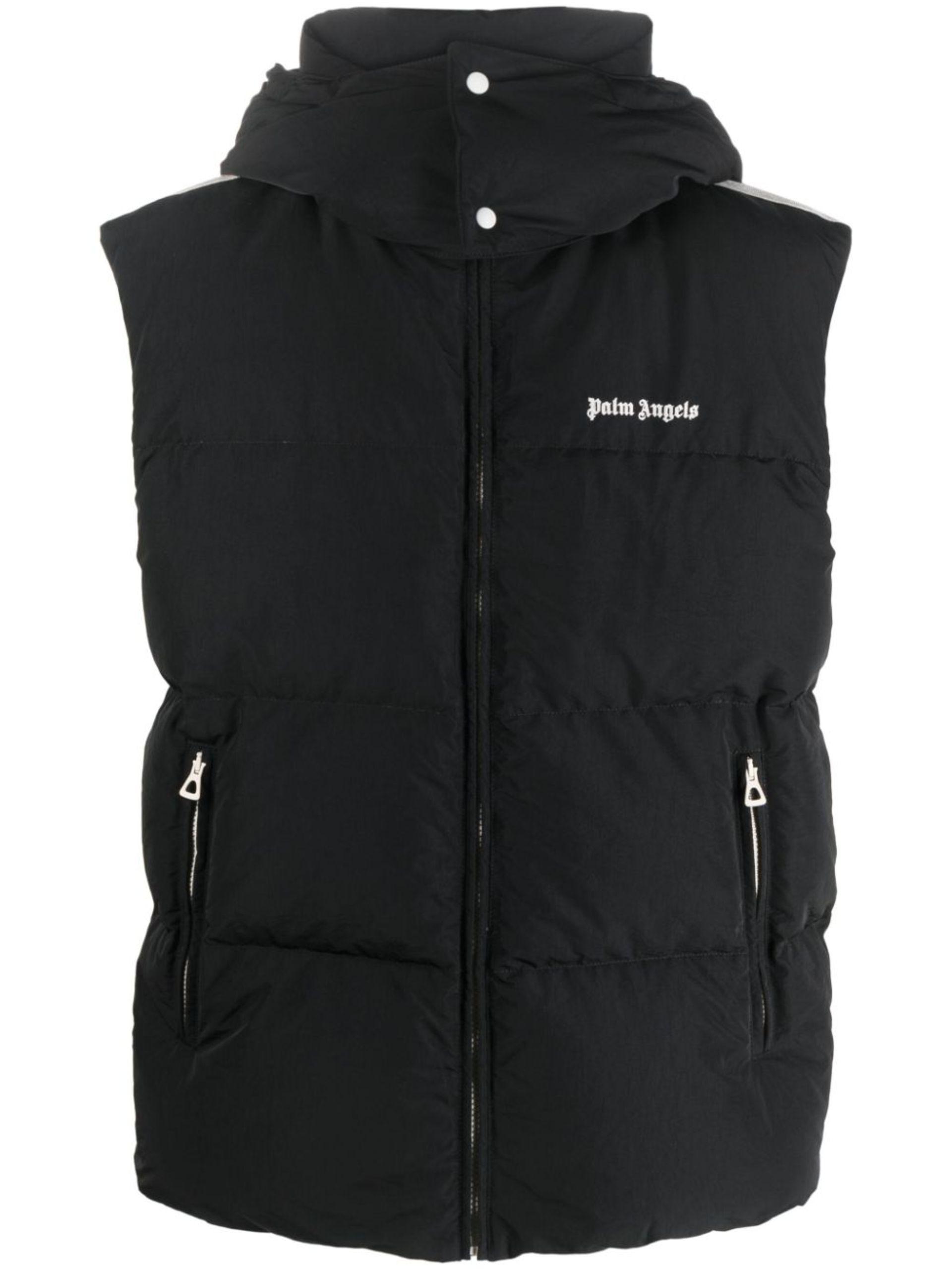 Palm Angels logo-print padded jacket - Black