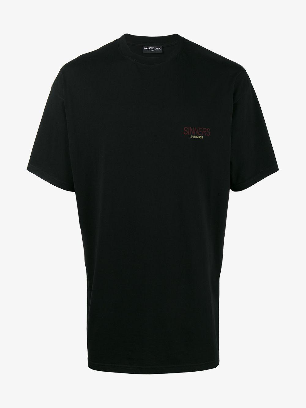 Balenciaga Sinners T-shirt in Black for Men | Lyst
