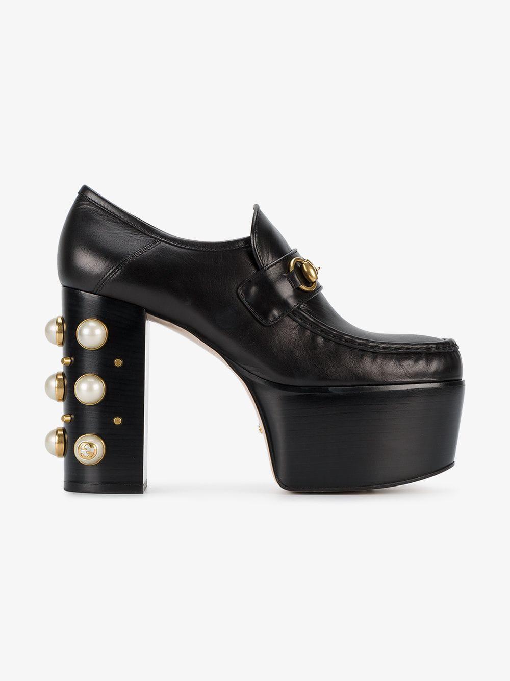 platform loafer heels