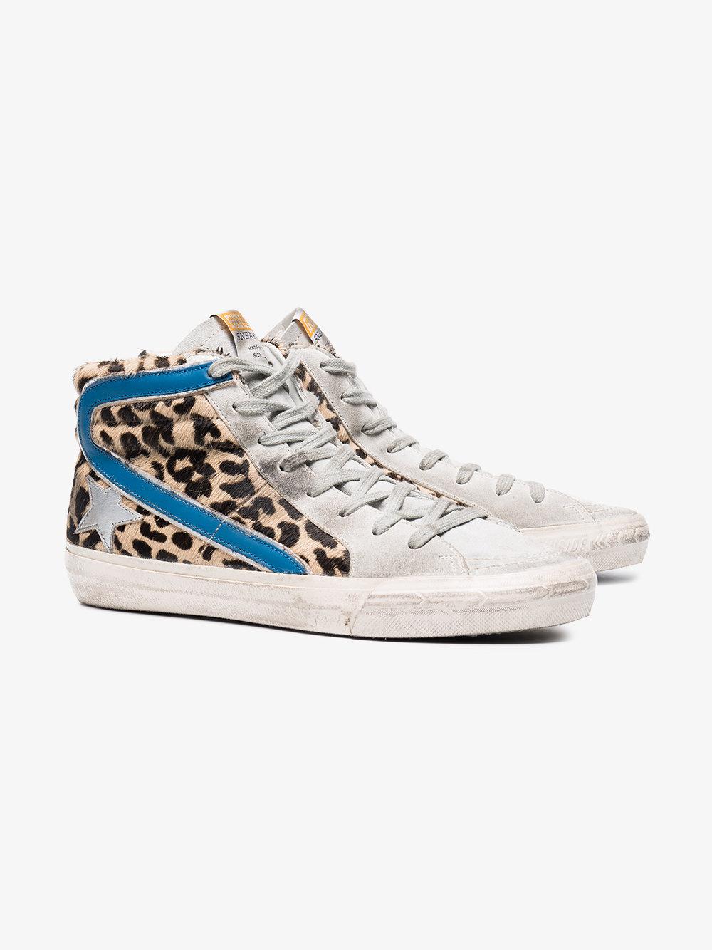 leopard slide on shoes