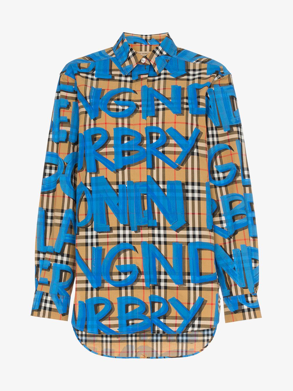 burberry shirt graffiti