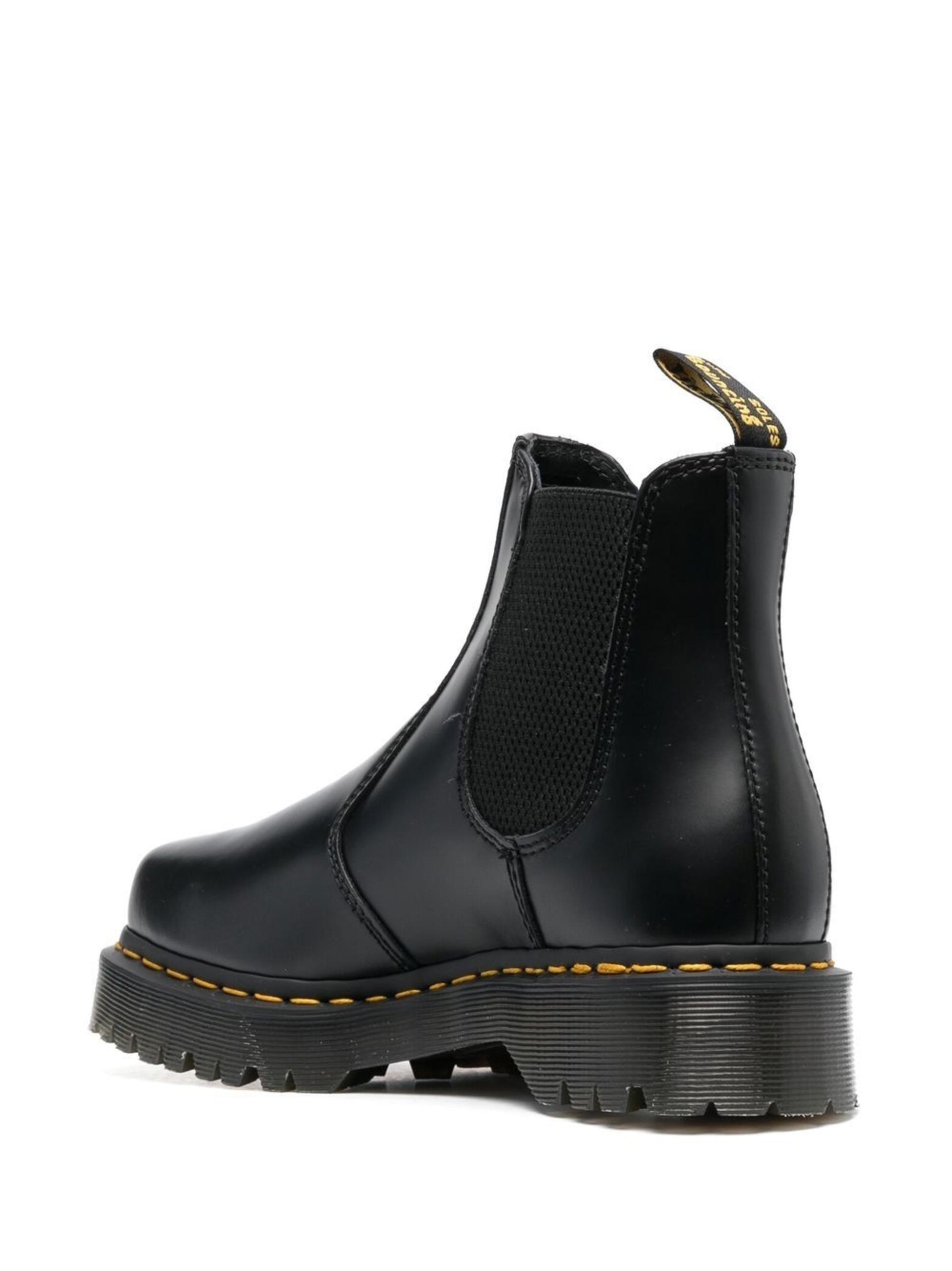 Dr. Martens Square-toe Leather Chelsea Boots in Black | Lyst