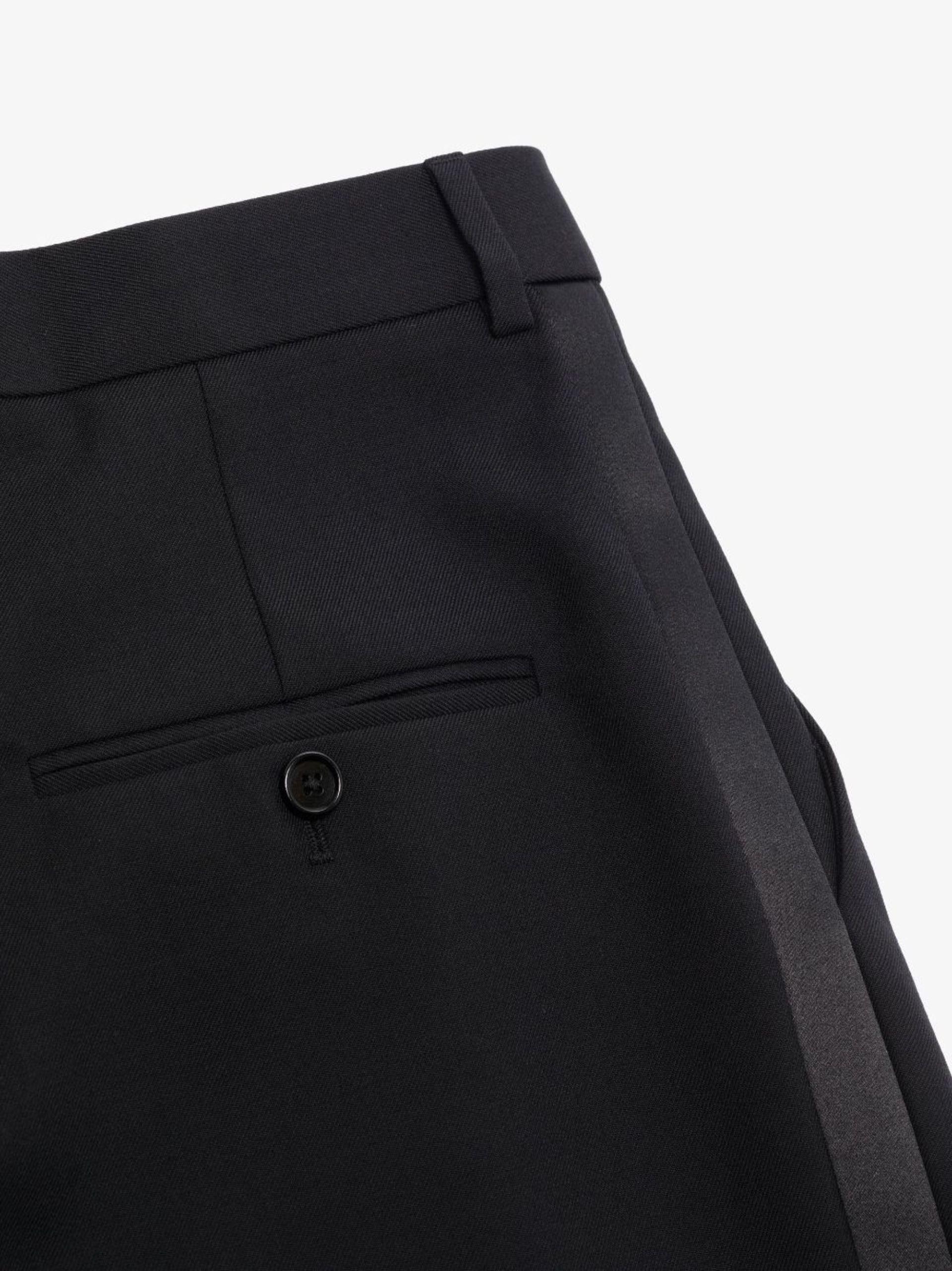【関税・送料込み】Celine Button Pleated Wool Pants CELINE HOMME Straight-Leg Pleated Wool Suit Trousers for Men